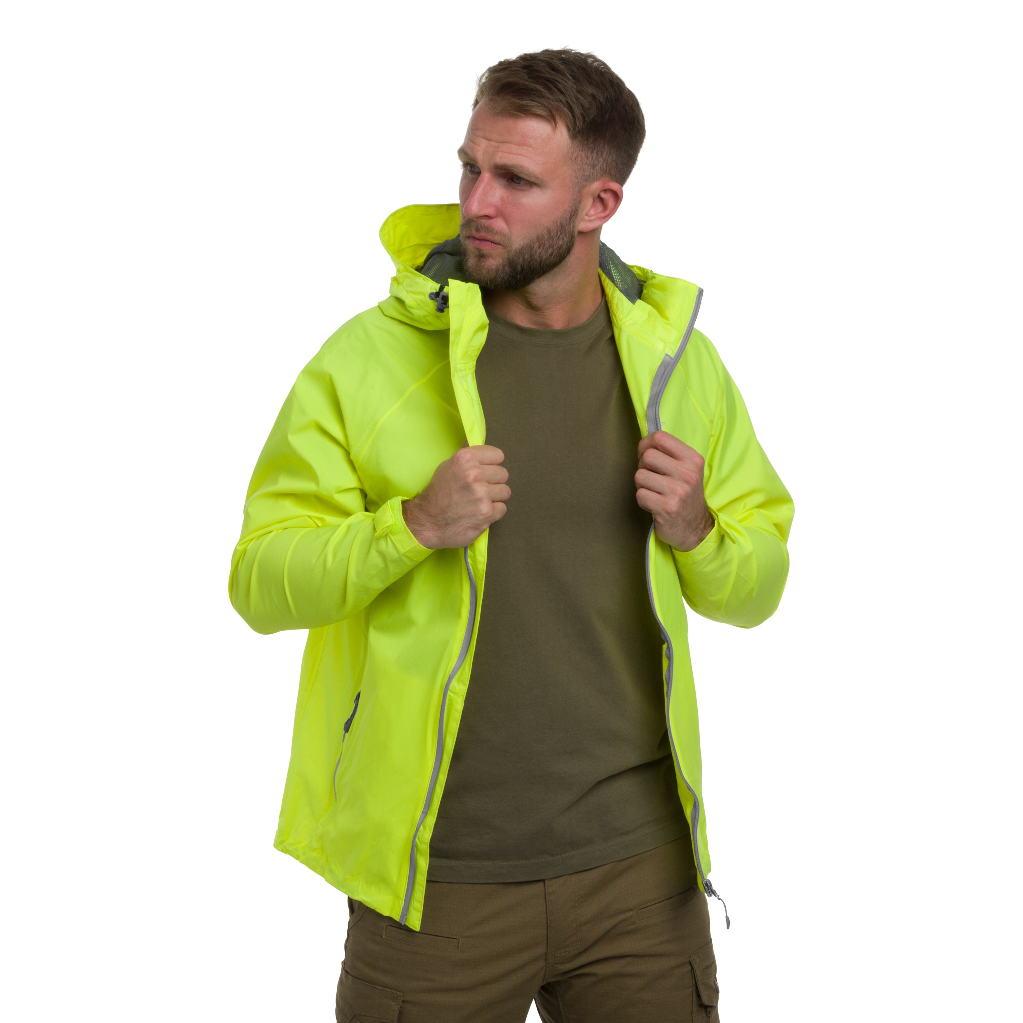 Highlander Outdoor Stow & Go Pack Away Jacket - Yellow