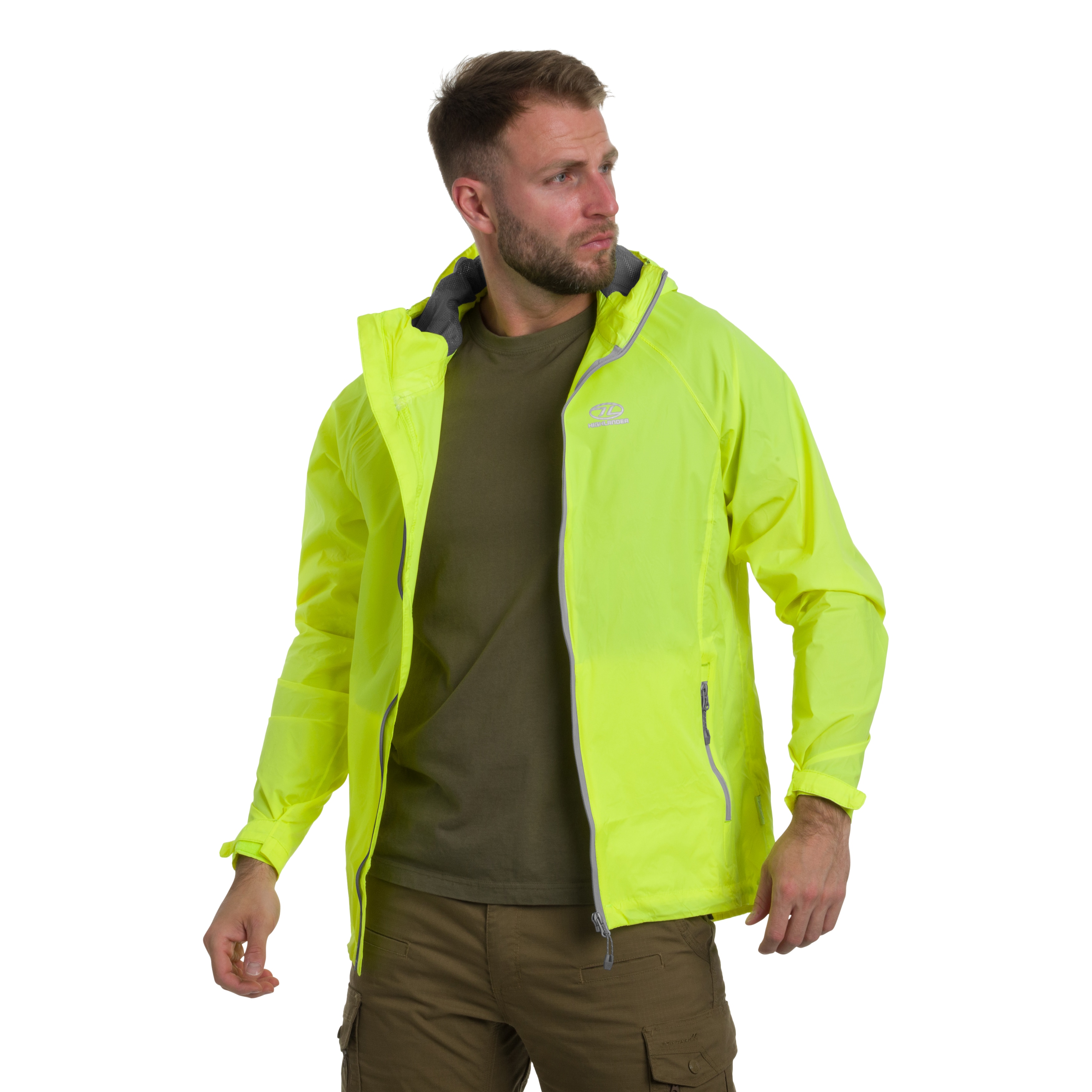 Highlander Outdoor Stow & Go Pack Away Jacket - Yellow