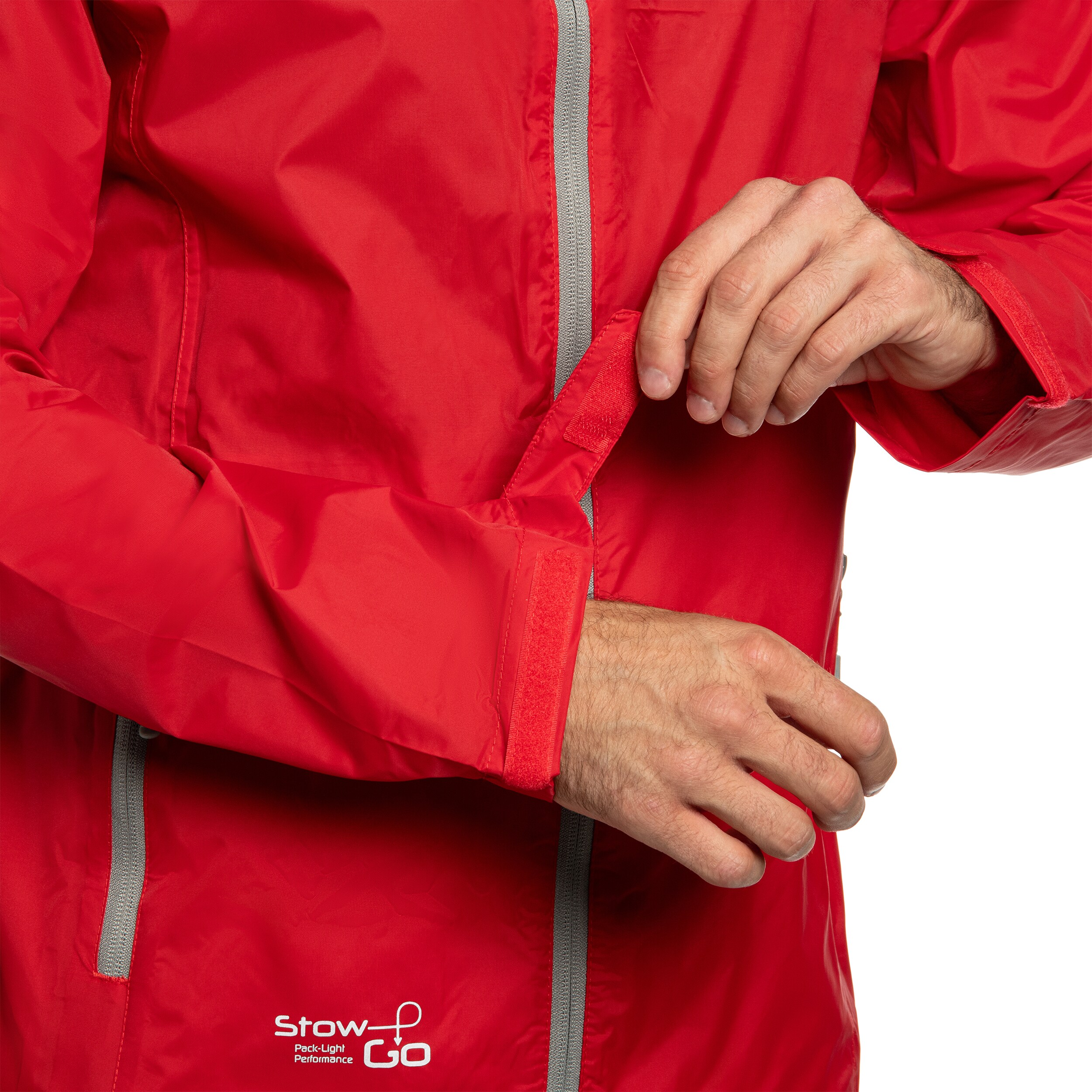 Highlander Outdoor Stow & Go Pack Away Jacket V1 - Red