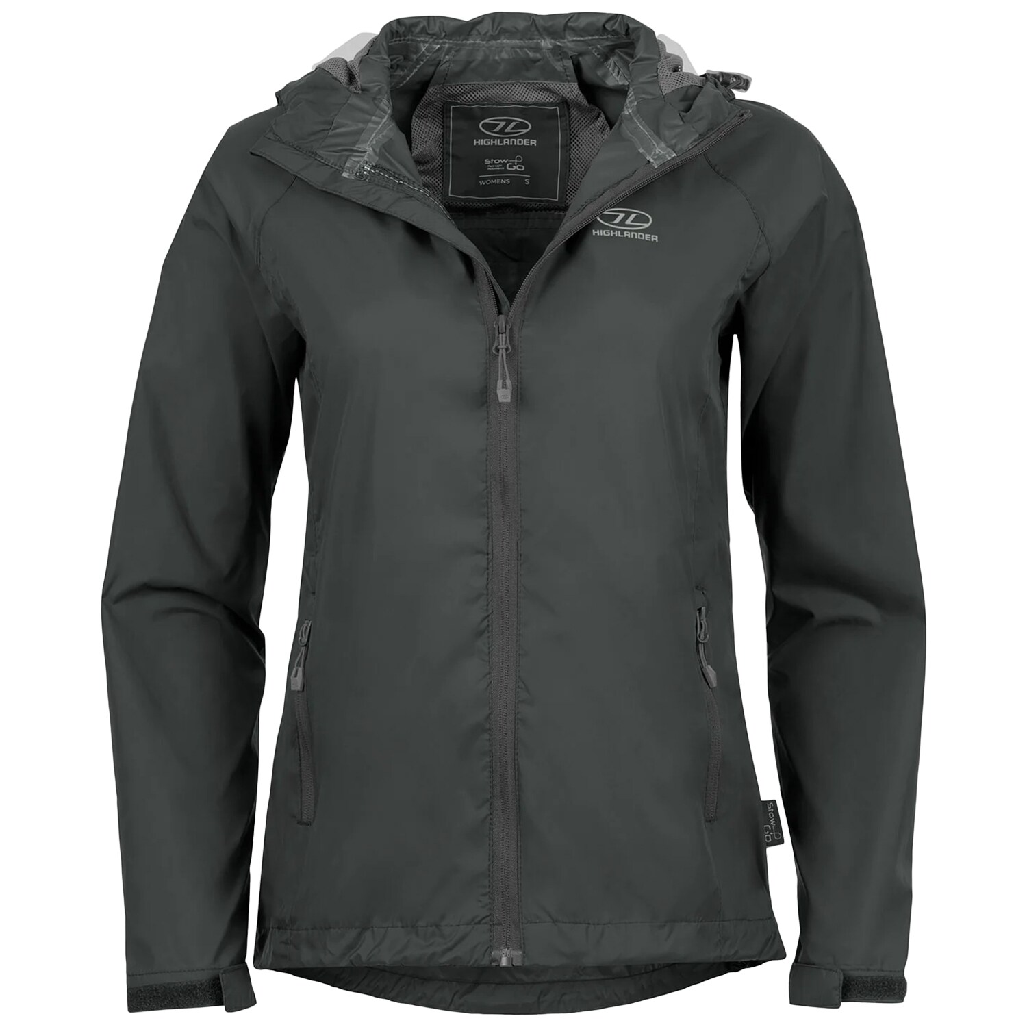 Highlander Outdoor Stow & Go Pack Away Women's Jacket - Dark Grey