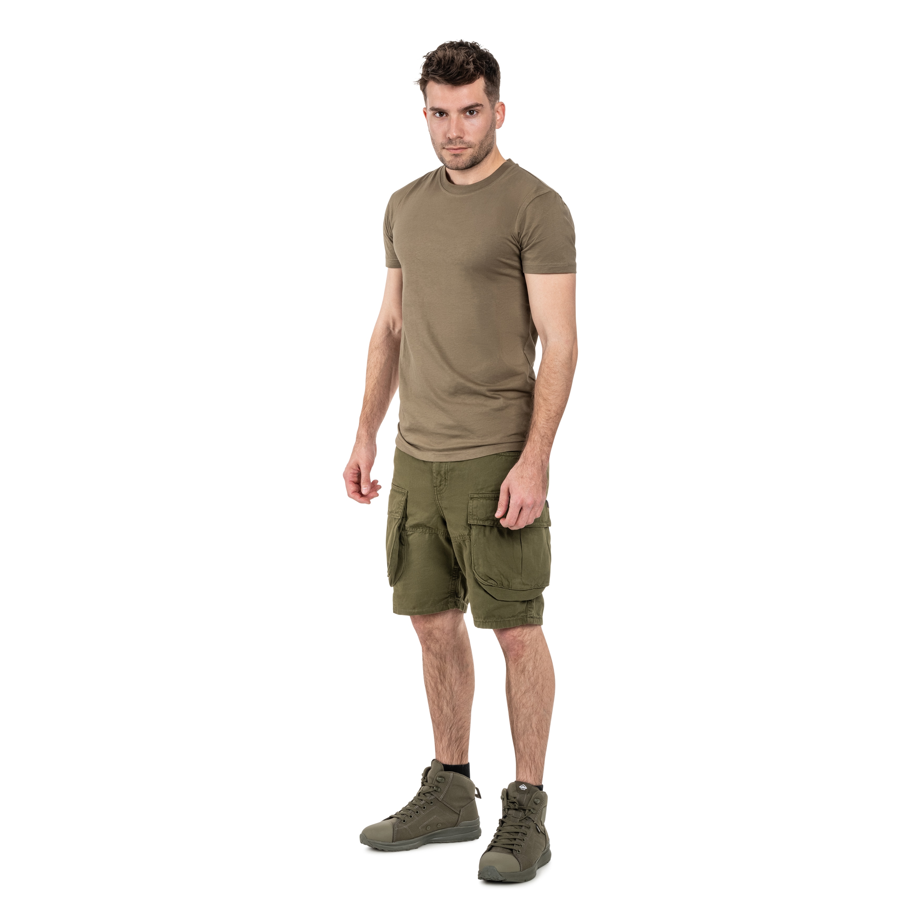 Alpha Industries Canvas Cargo Shorts - Dark Olive