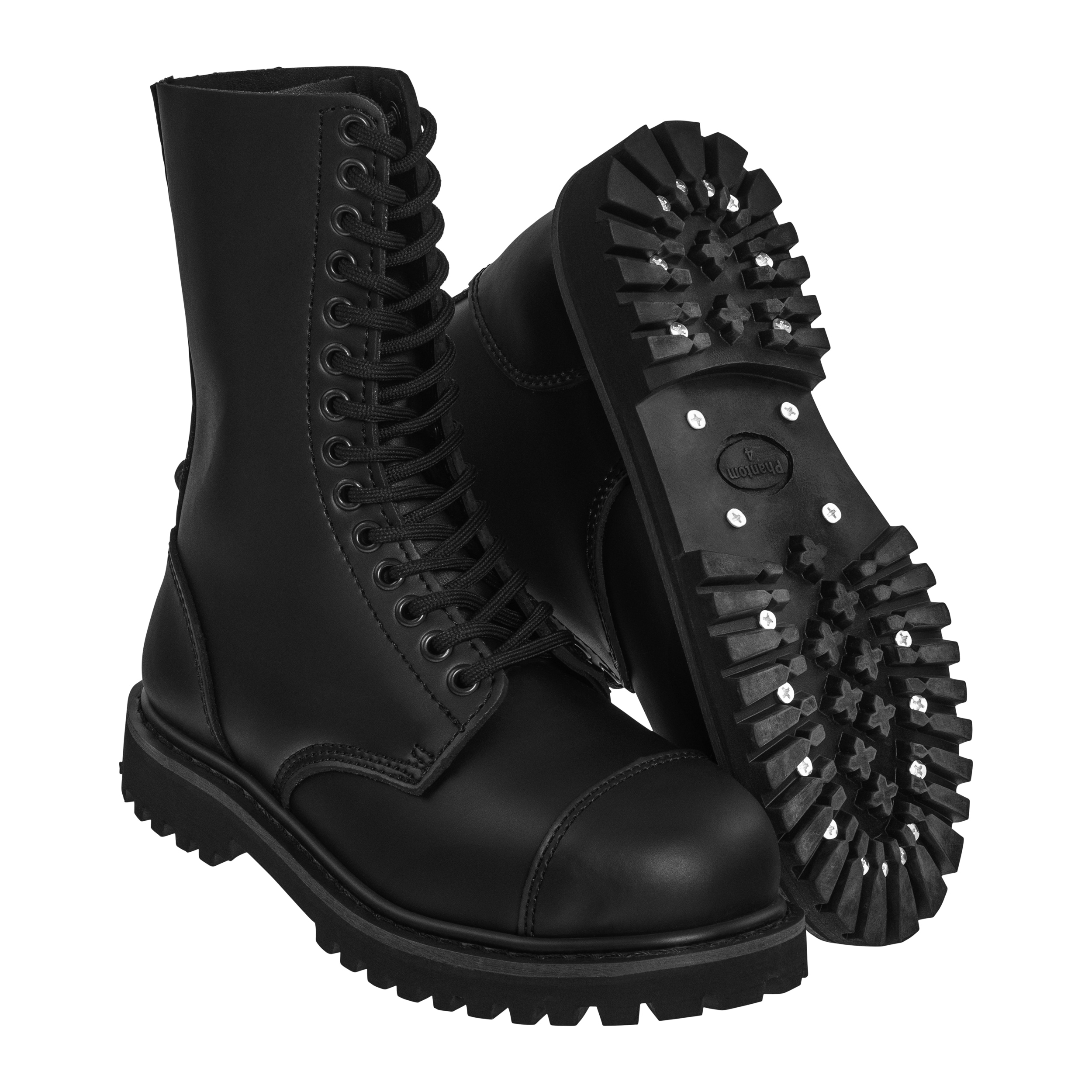 Brandit Phantom 14 Eyelet Boots - Black