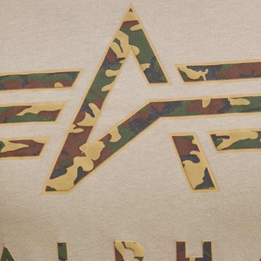 Alpha Industries Camo Puff Print T-shirt - Vintage Sand
