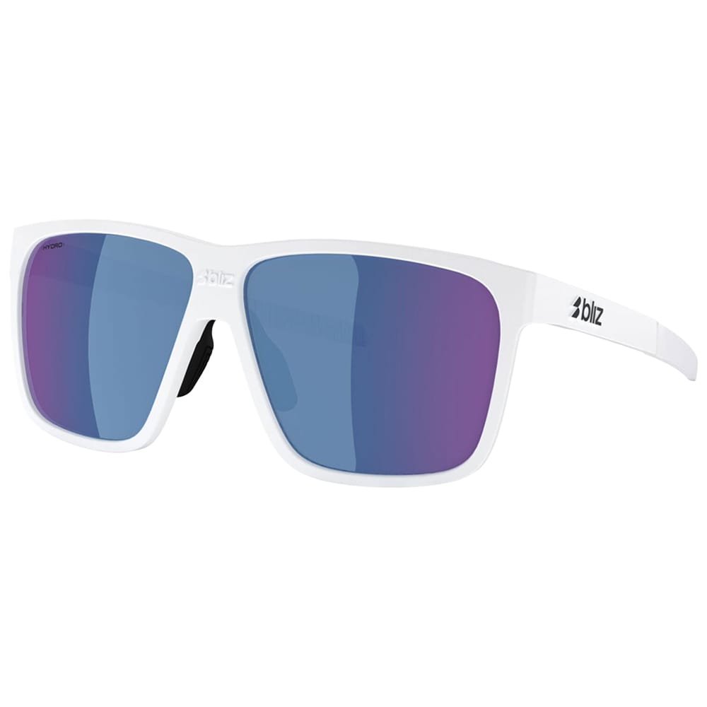 Bliz Vision Sunglasses - White Grey / Blue Mirror