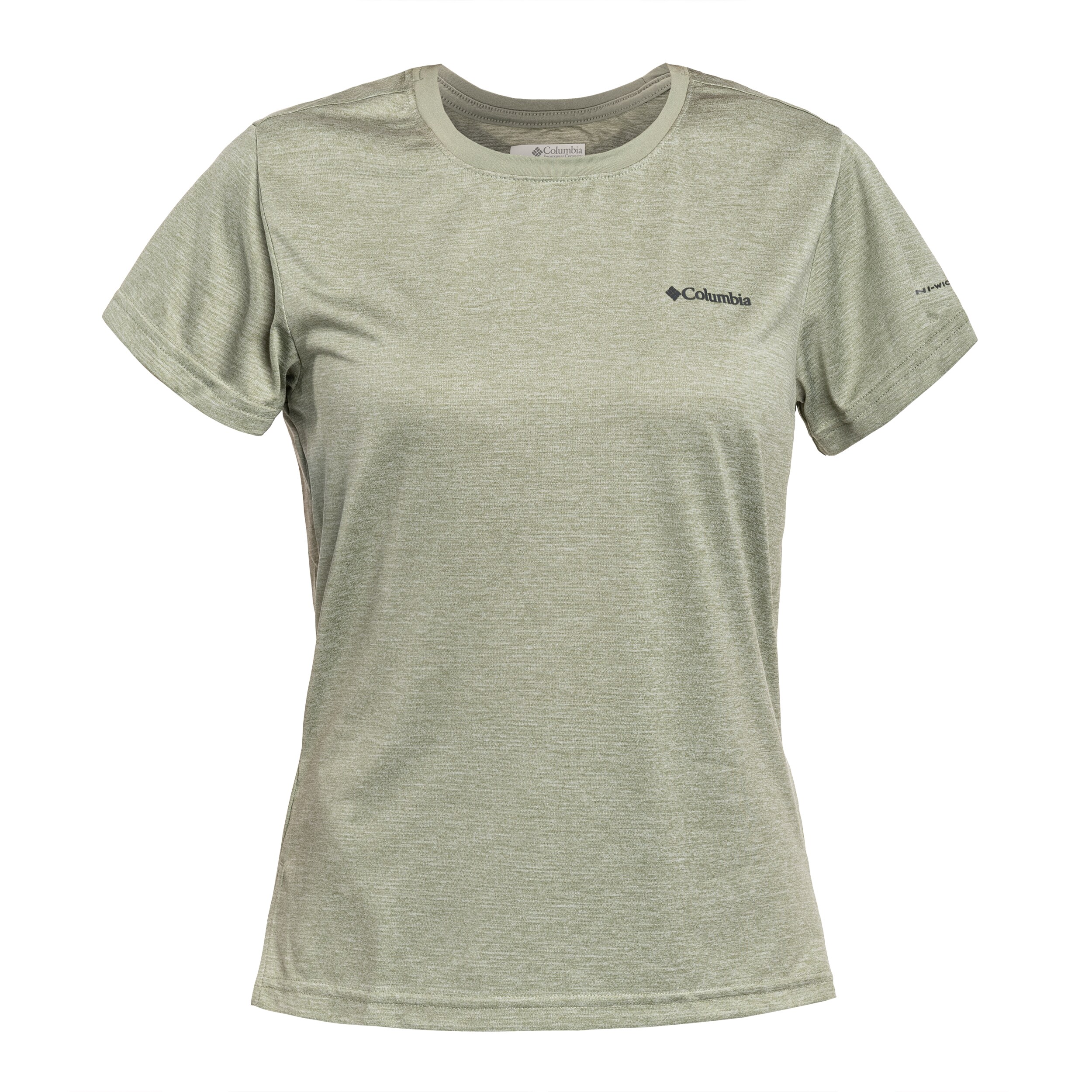 Columbia Bluevista Hill Women's Short Sleeve Crew T-Shirt - Safari Heather