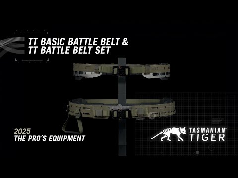 Tasmanian Tiger Battle Tactical Belt Set - Olive