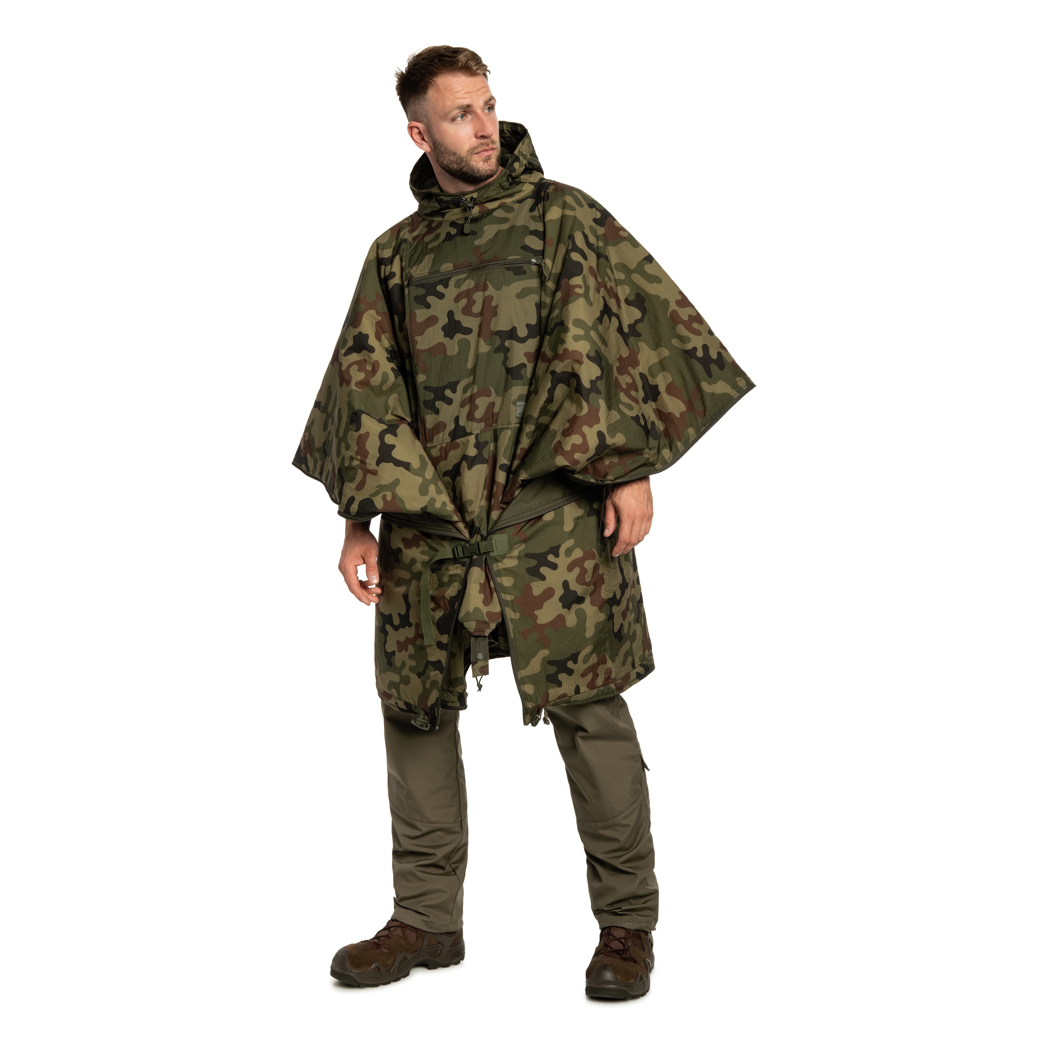 Helikon Swagman Roll Climashield Apex Poncho with sleeping bag function - wz.93 Pantera PL Woodland