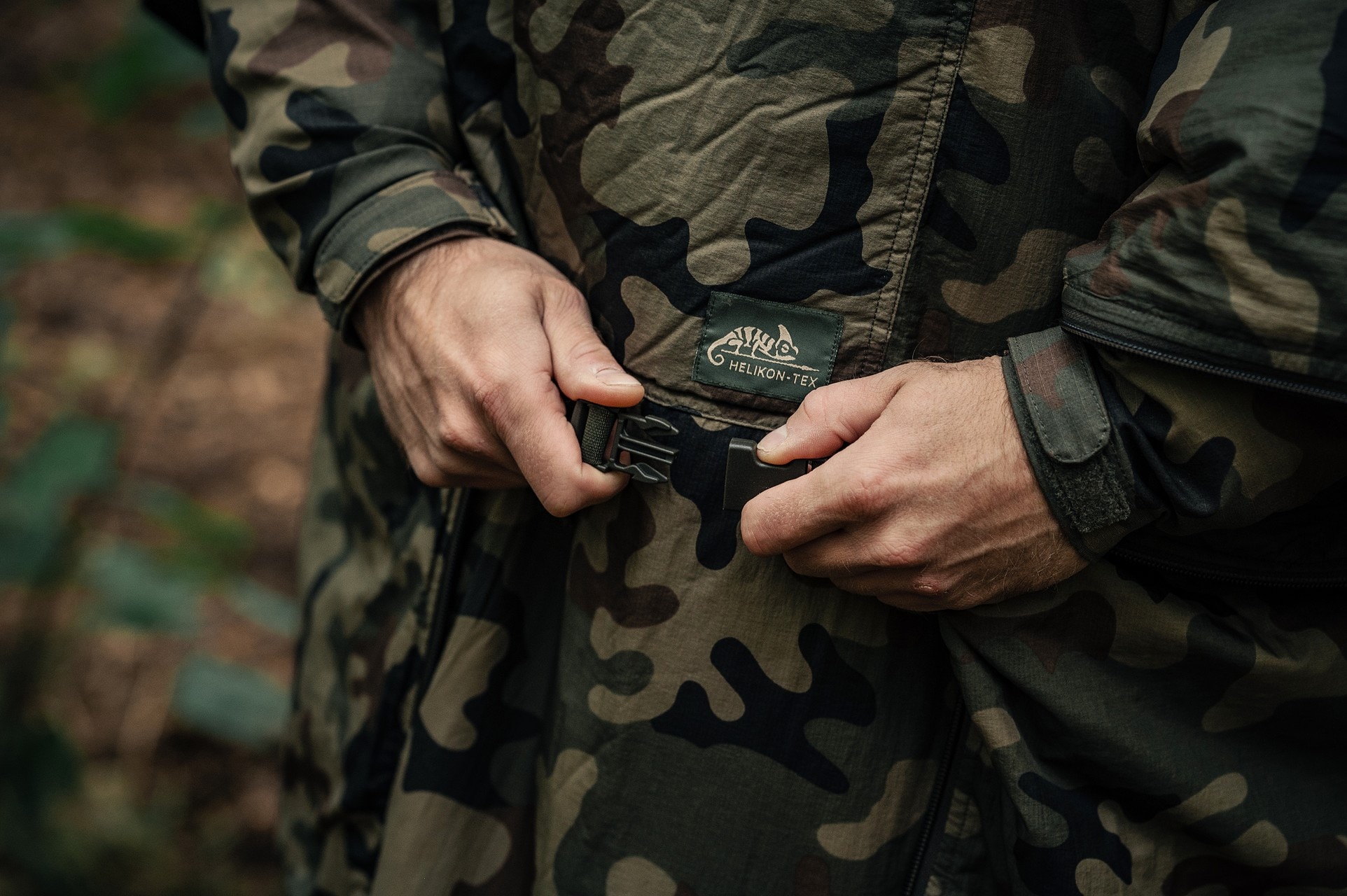 Helikon Swagman Roll Climashield Apex Poncho with sleeping bag function - wz.93 Pantera PL Woodland