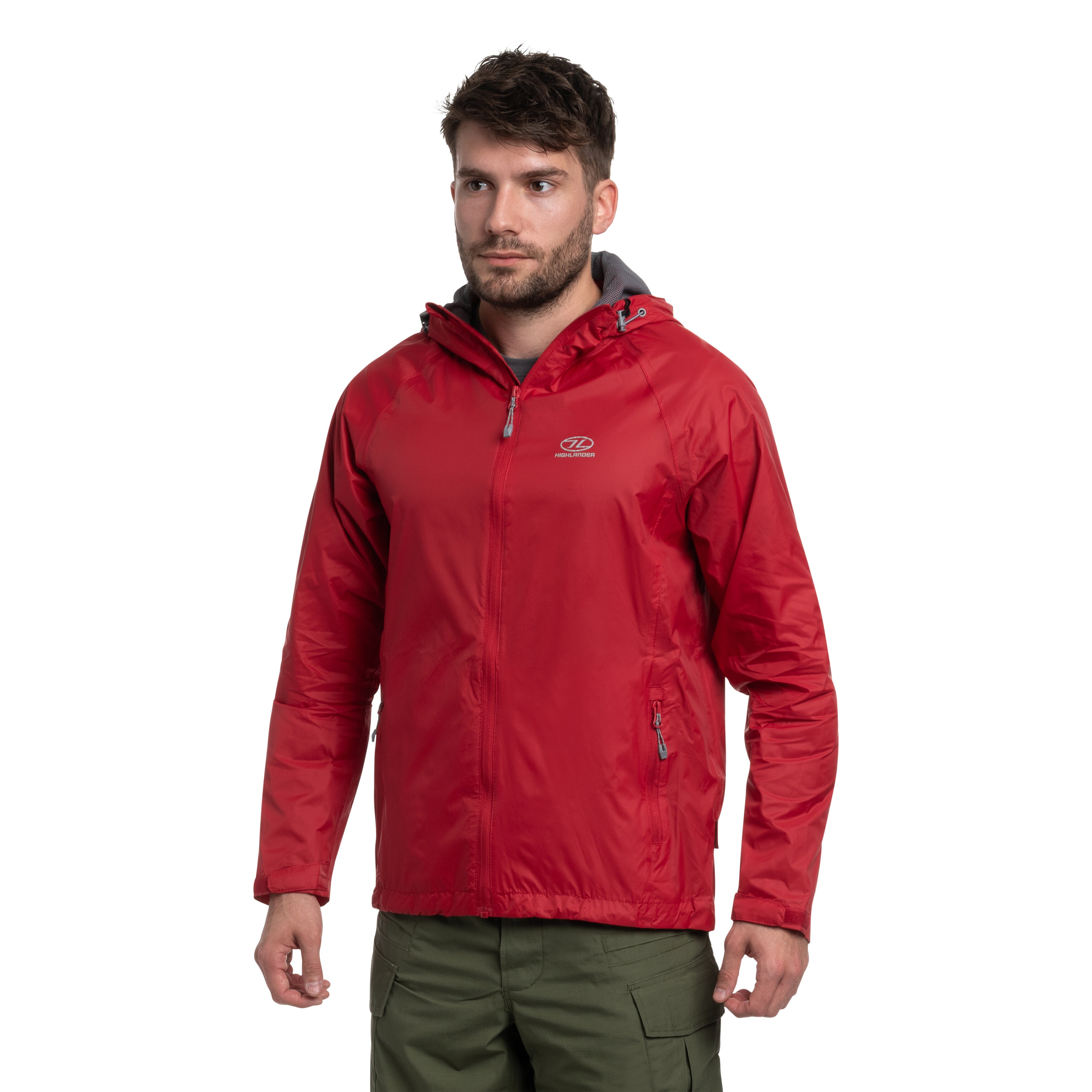 Highlander Outdoor Stow & Go Pack Away Jacket - Red