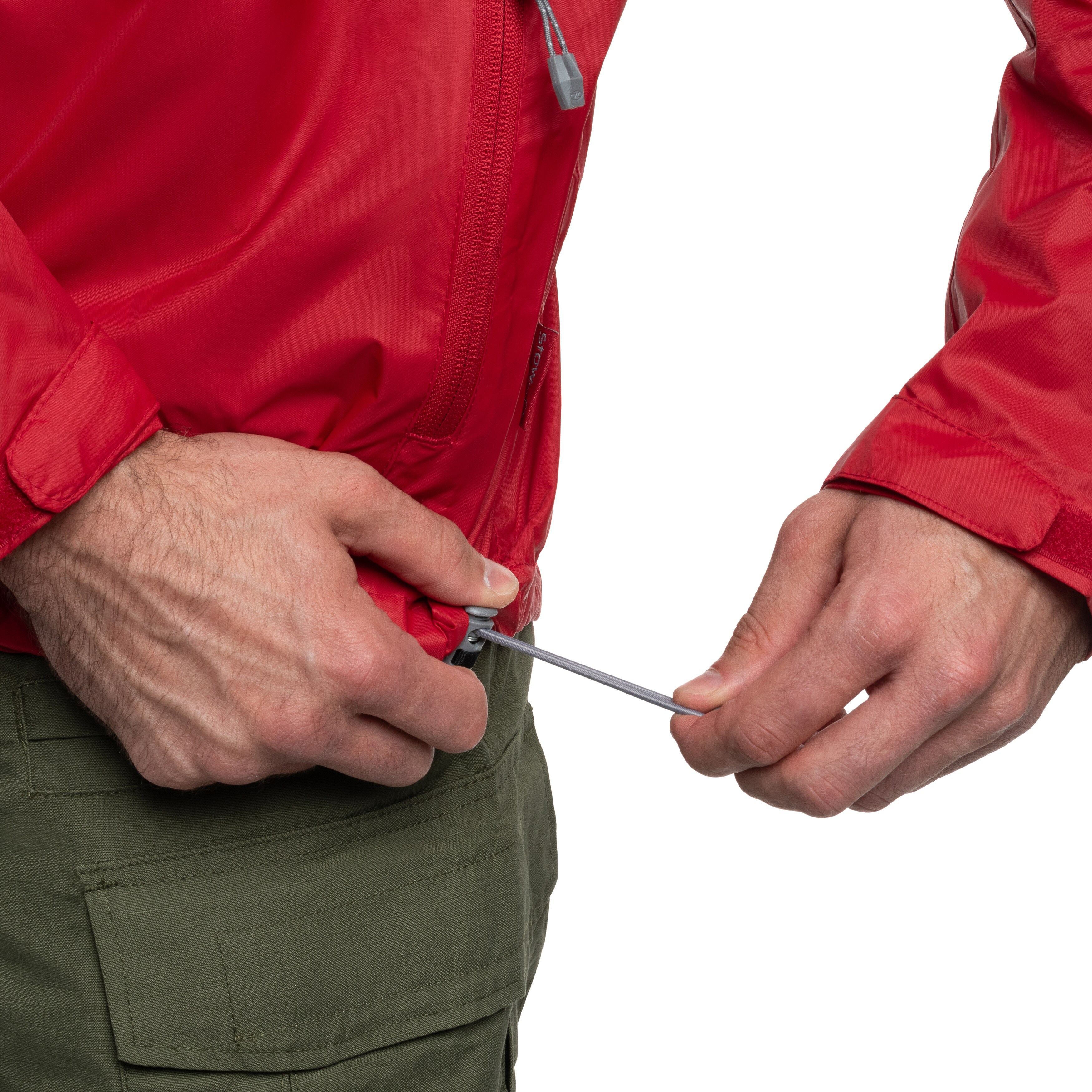 Highlander Outdoor Stow & Go Pack Away Jacket - Red