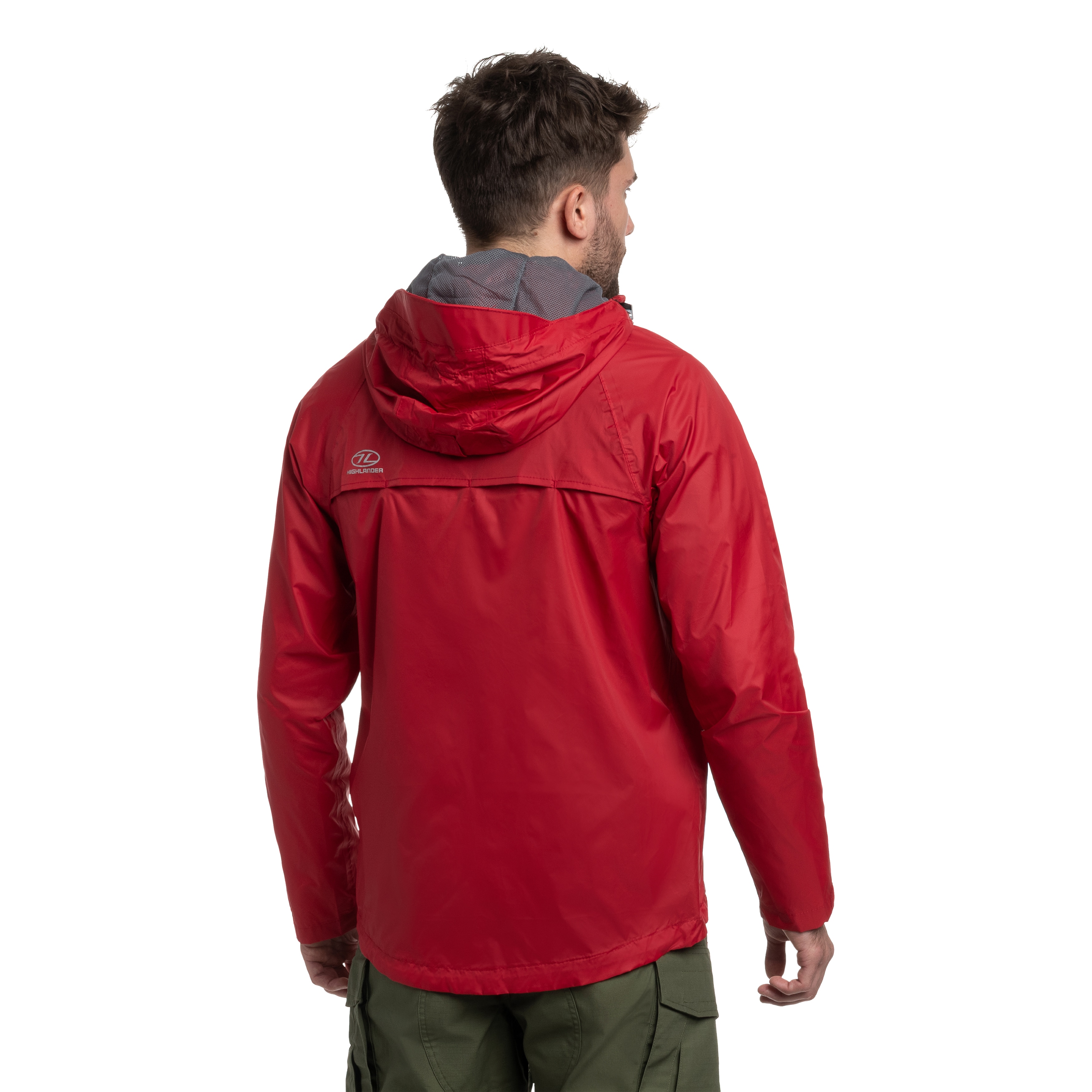 Highlander Outdoor Stow & Go Pack Away Jacket - Red