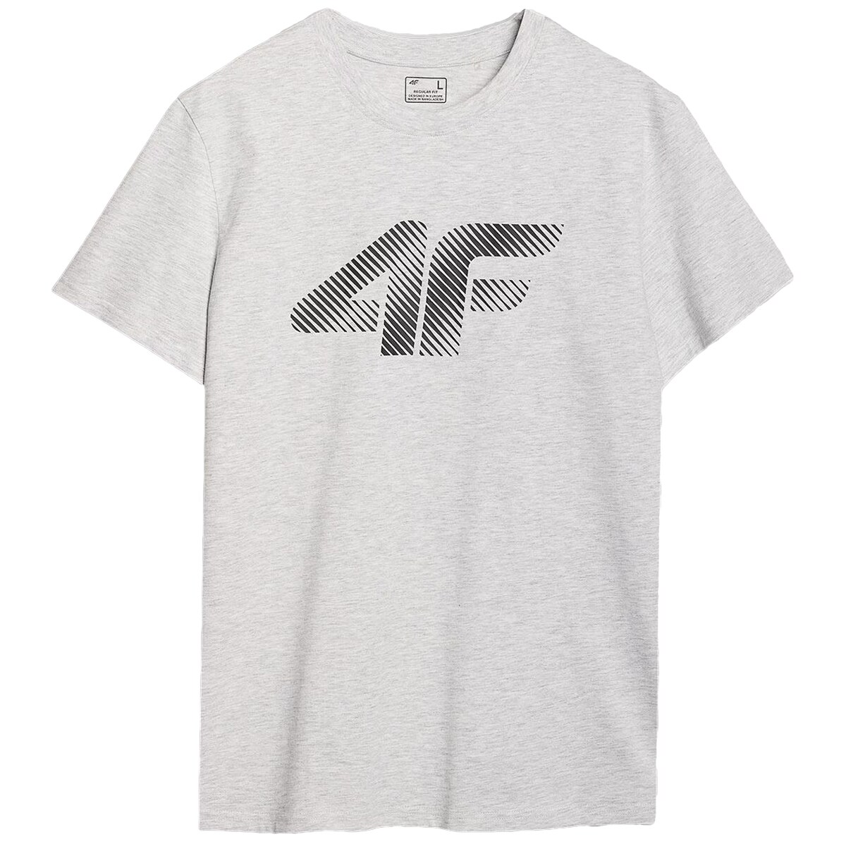 4F M2257 T-Shirt - Cool Light Gray Melange