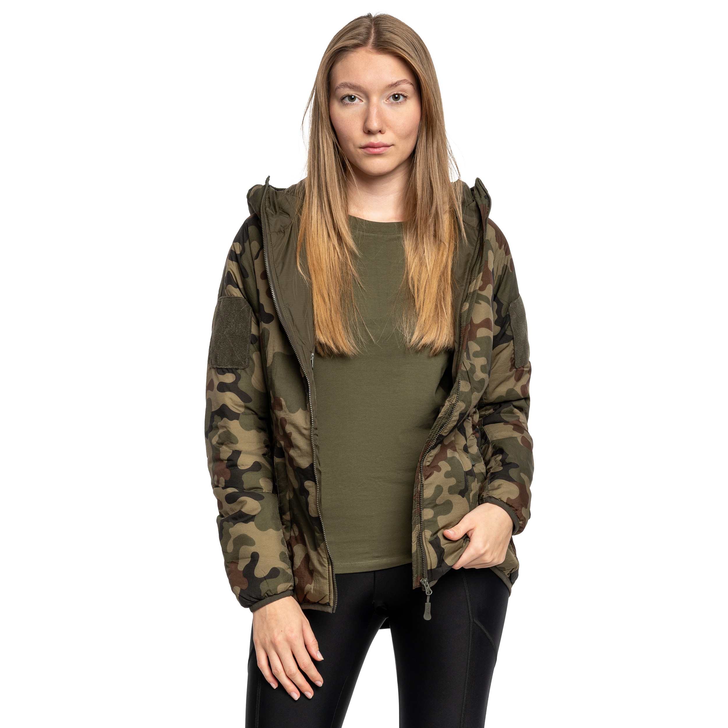 Helikon Wolfhound Hoodie Women's Jacket - wz.93 Pantera PL Woodland