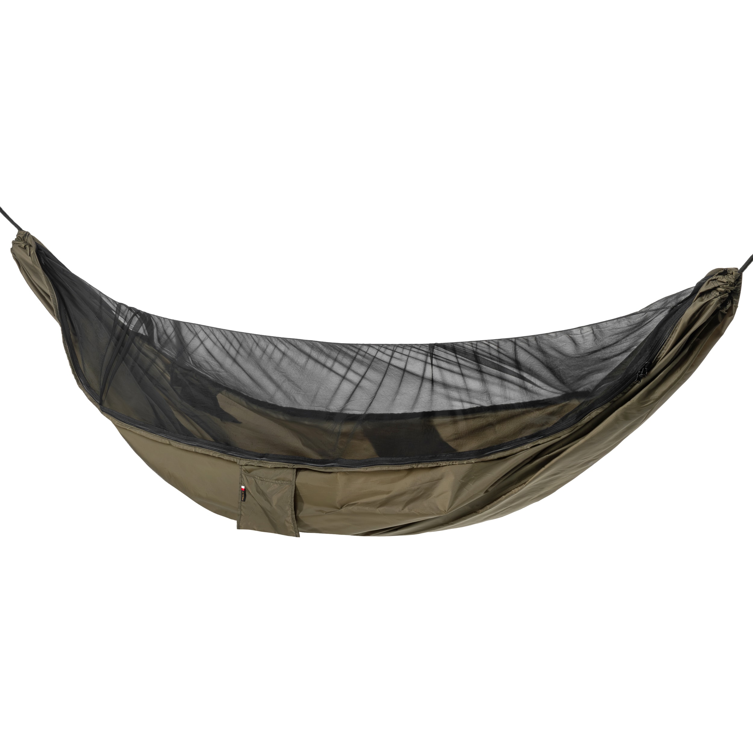 TigerWood Dragonfly V2 Double Zip Ultralight Hammock Khaki - with mosquito net
