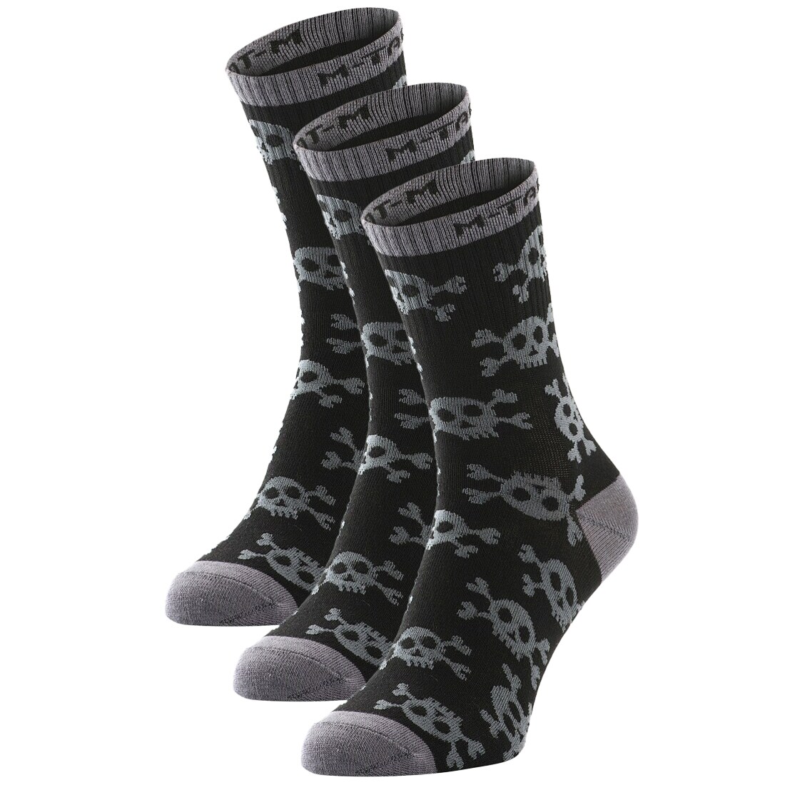 M-Tac MK.3 Pirate Skull Socks 3 Pairs - Black