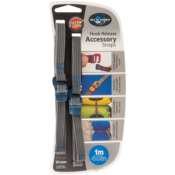 Sea To Summit Tie-down Straps with Hooks 1 m x 10 mm