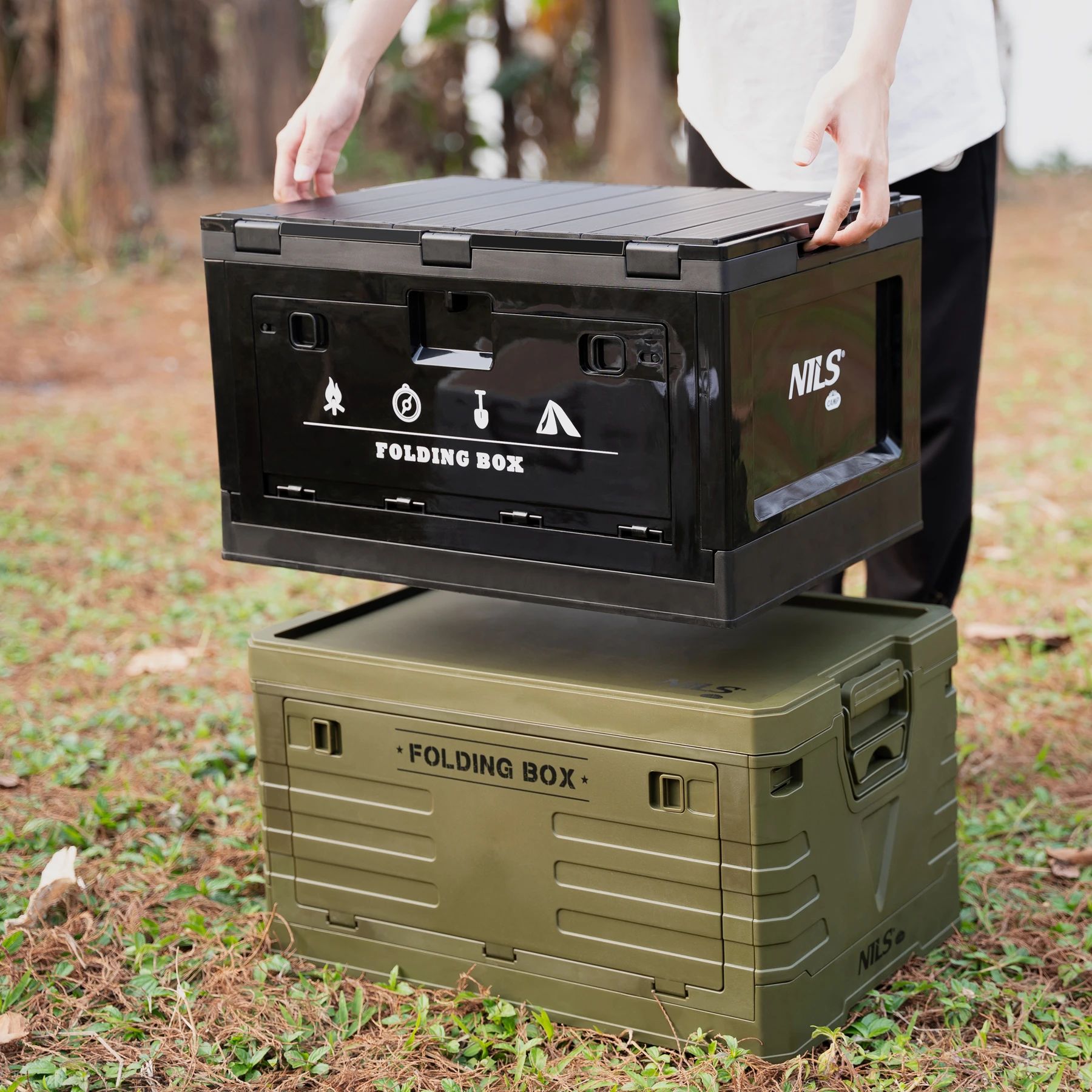 Nils Camp NCB4006 Transport Box 50 l with top