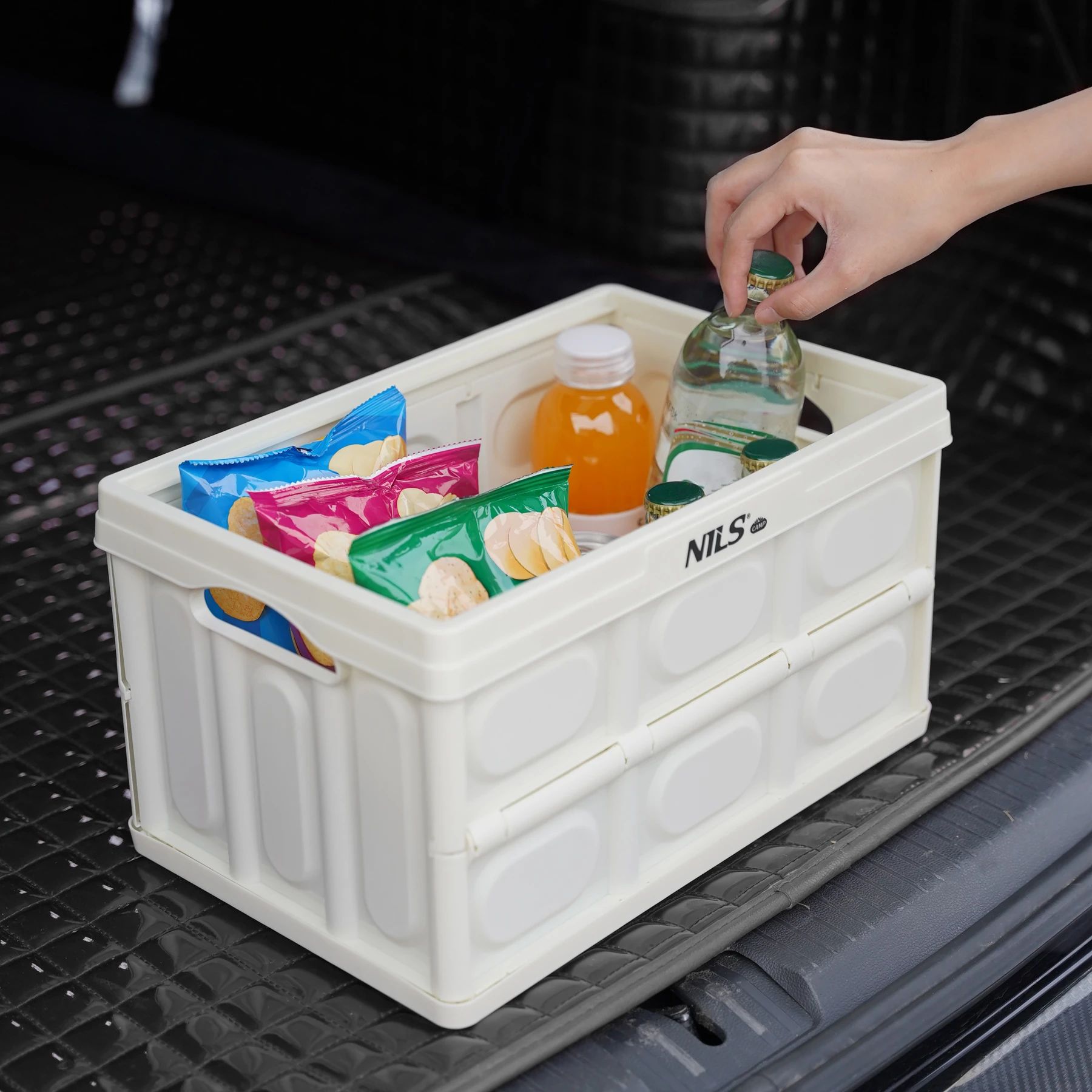 Nils Camp NCB4007 Transport Crate with Wooden Top 9 l