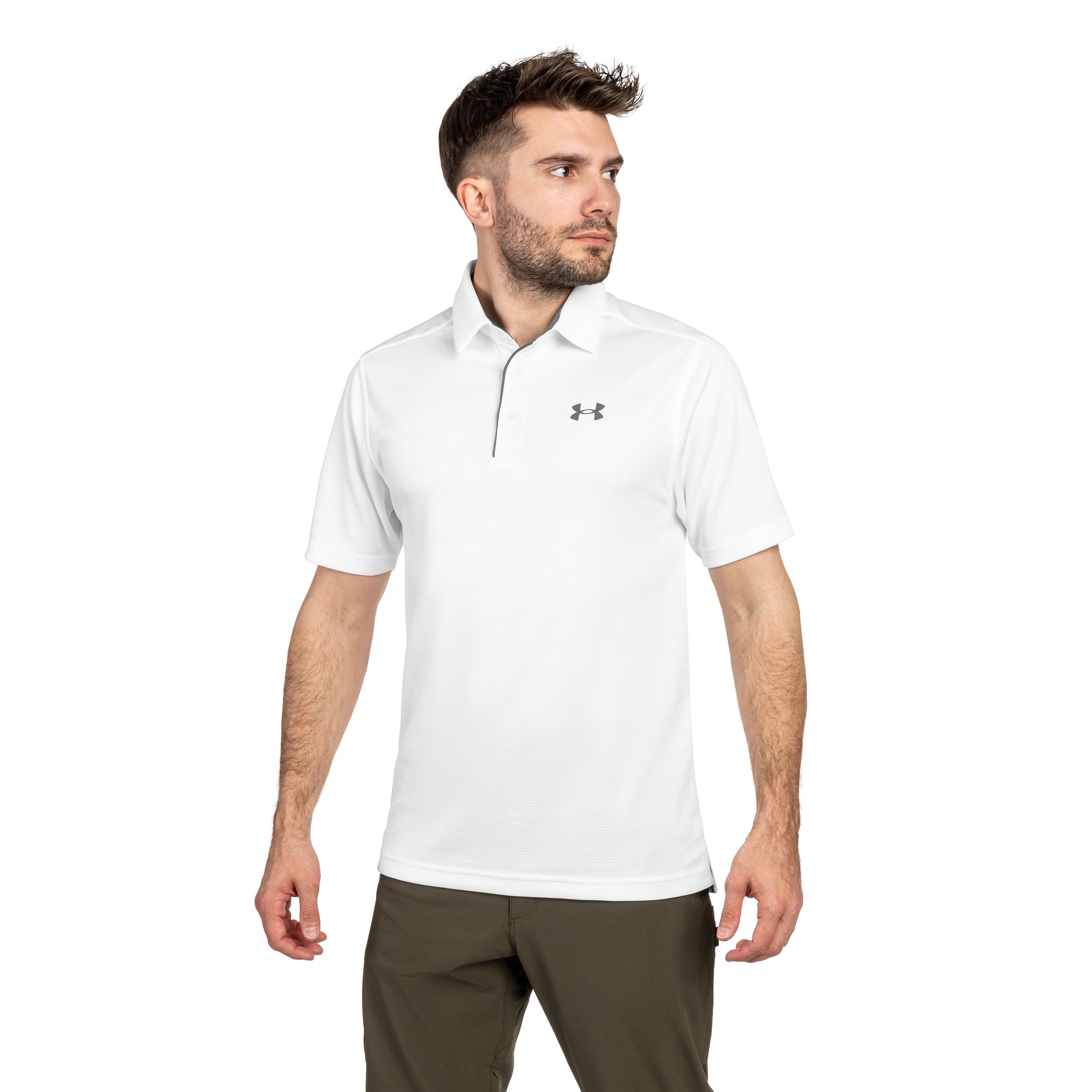 Under Armour UA Tech Thermal Polo Shirt - White