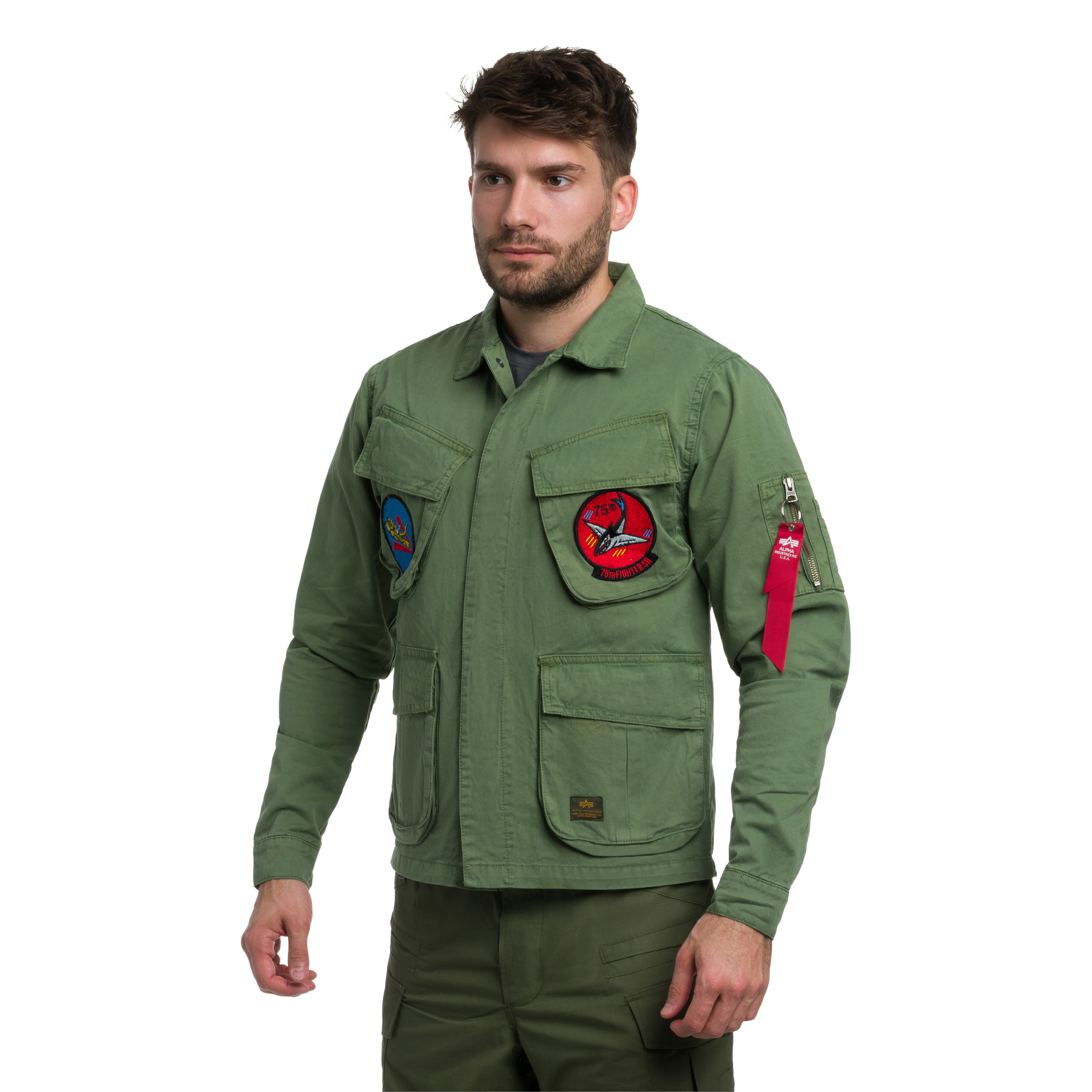 Alpha Industries Field Flying Tigers Jacket - Vintage Green