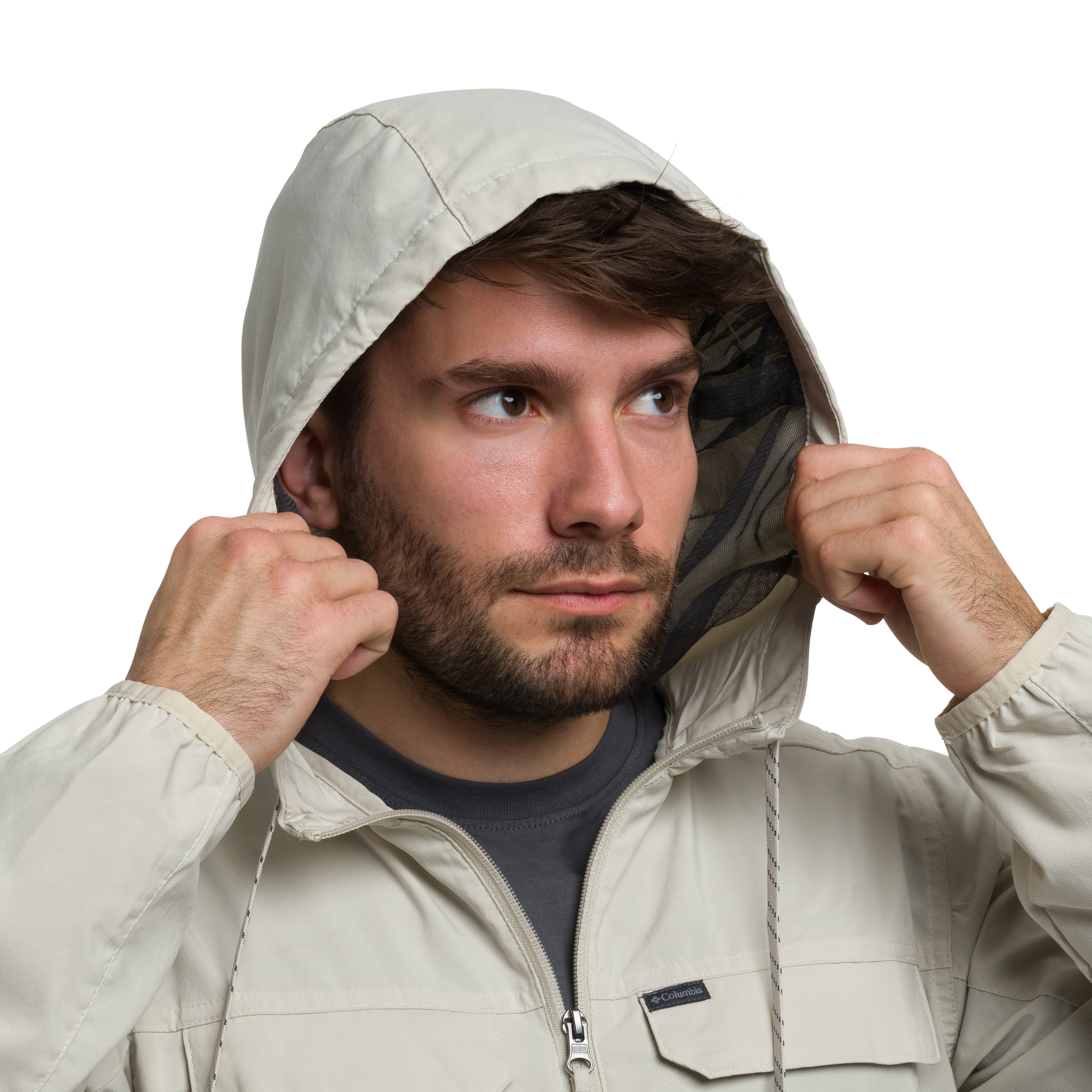 Columbia Skien Valley Hooded Insect Shield Jacket - Dark Stone