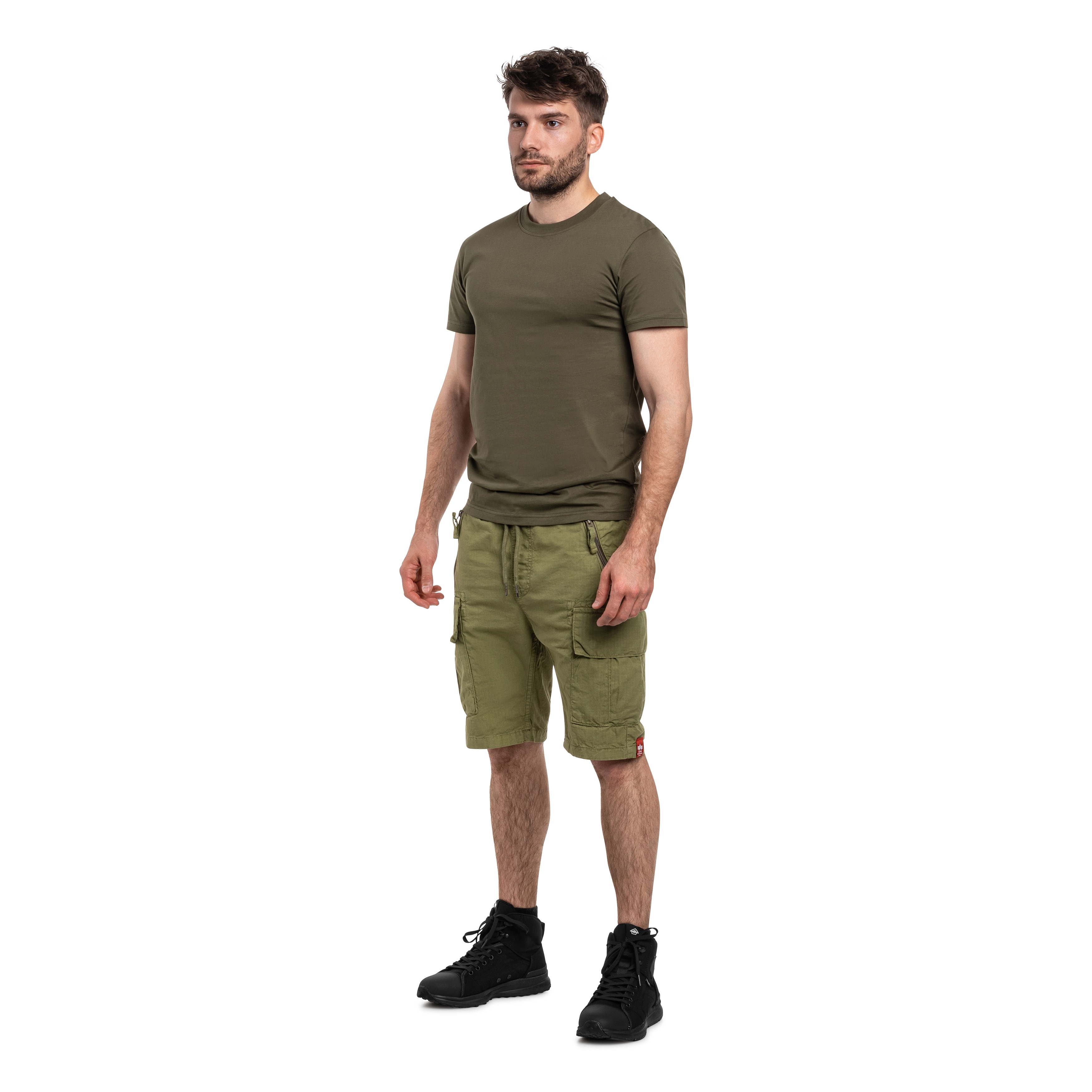 Alpha Industries Rip-Stop Joggers Shorts - Olive