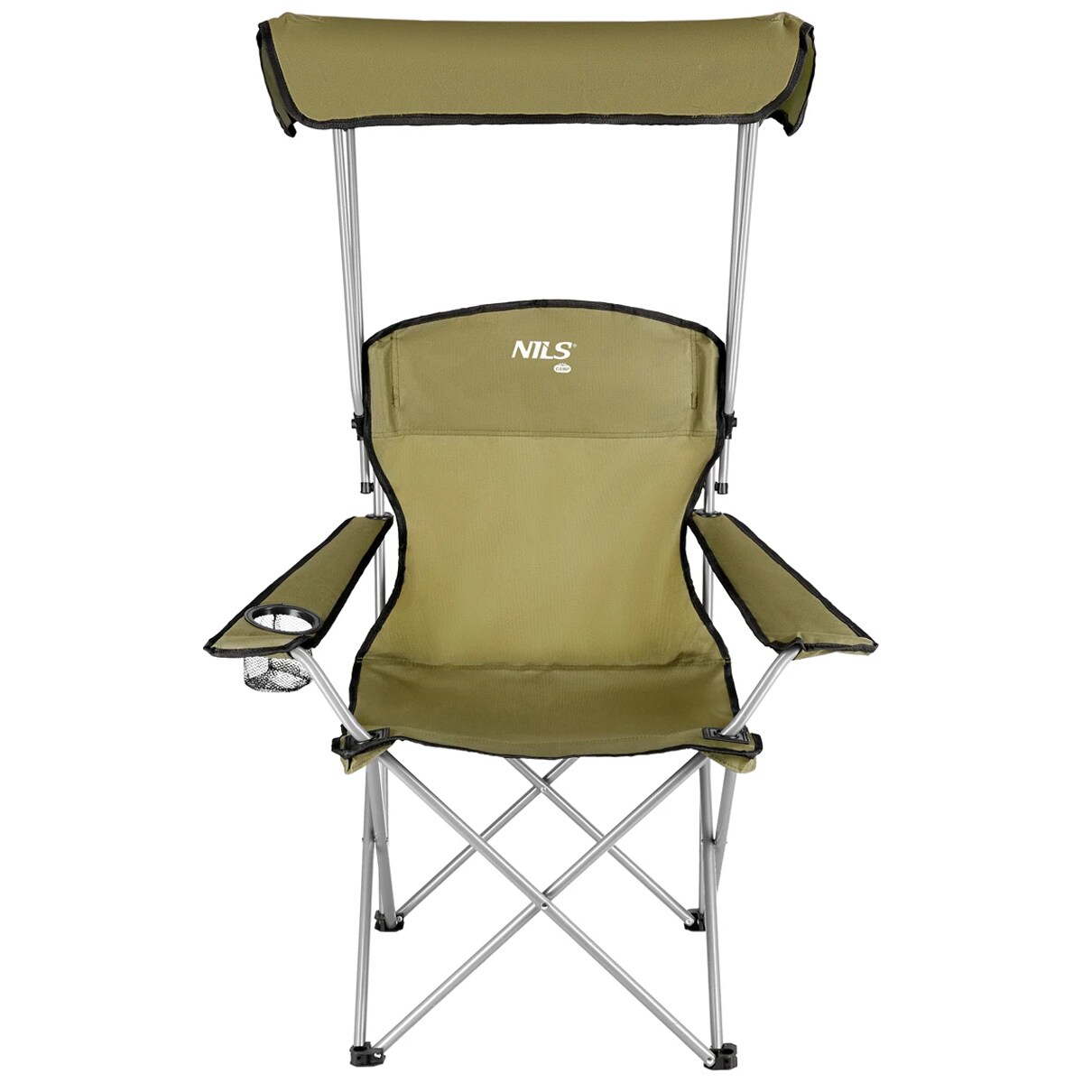 Nils Camp NC3087 Camping Chair with Canopy - Green