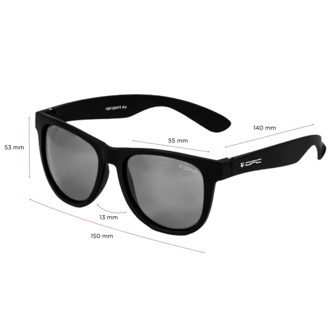 OPC Lifestyle Ibiza Sunglasses - Matt Black/ Green with polarization
