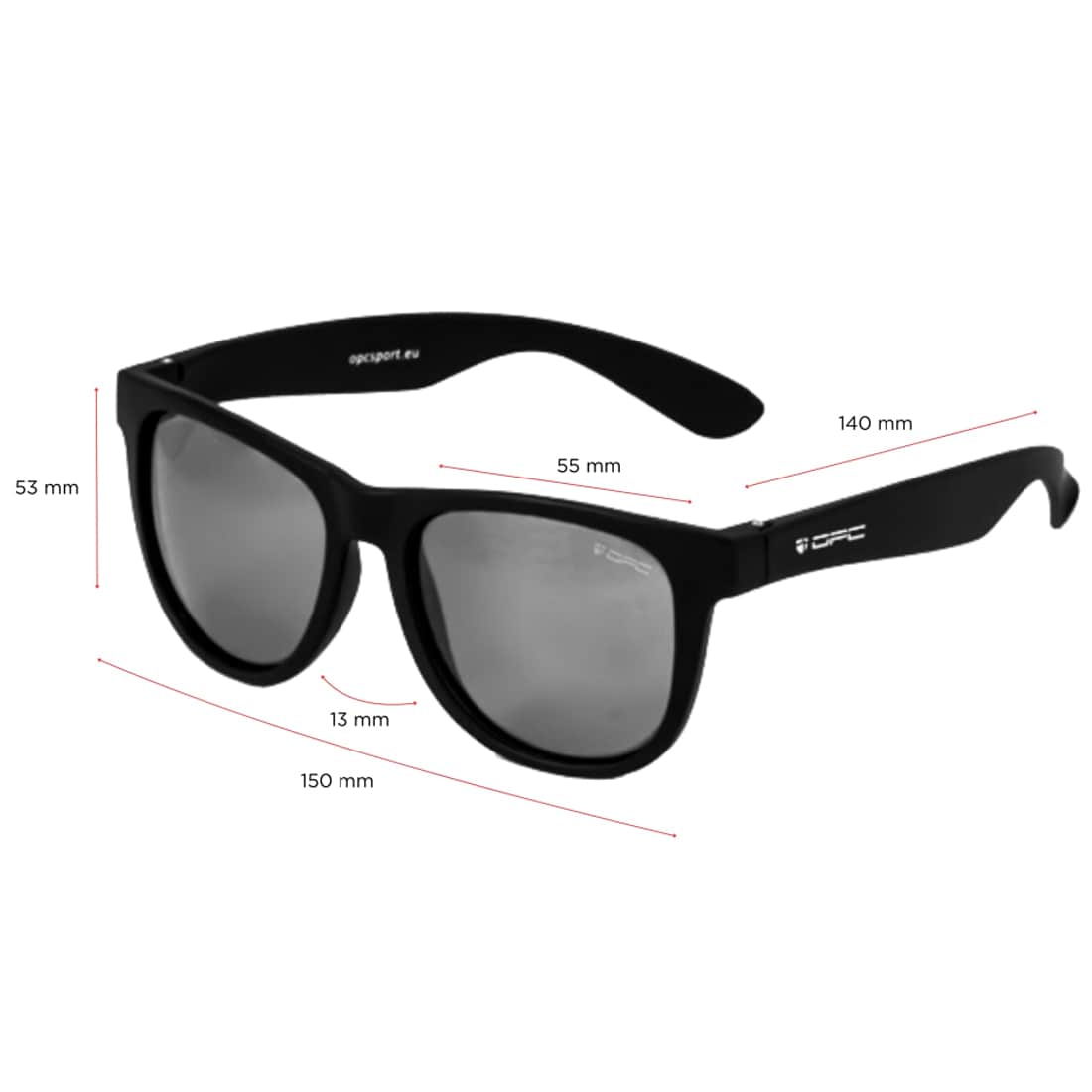 OPC Lifestyle Ibiza Sunglasses - Matt Black/ Green with polarization