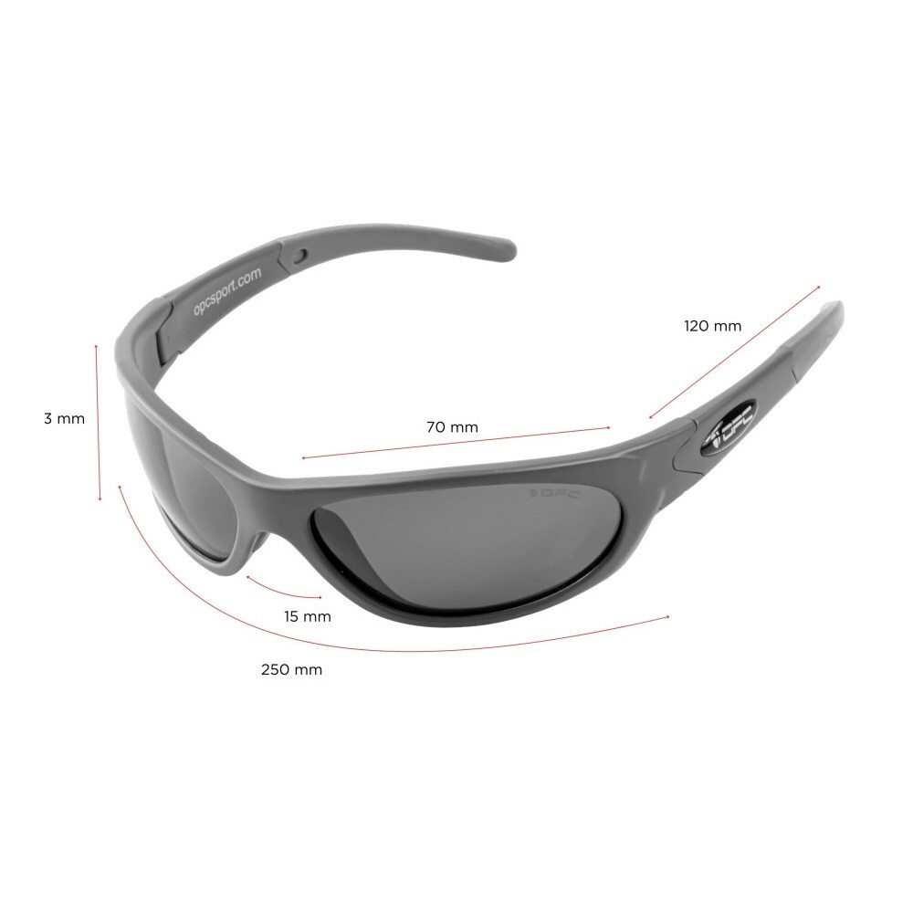 OPC Military Marines Polarized Sunglasses Black Matt Green Revo