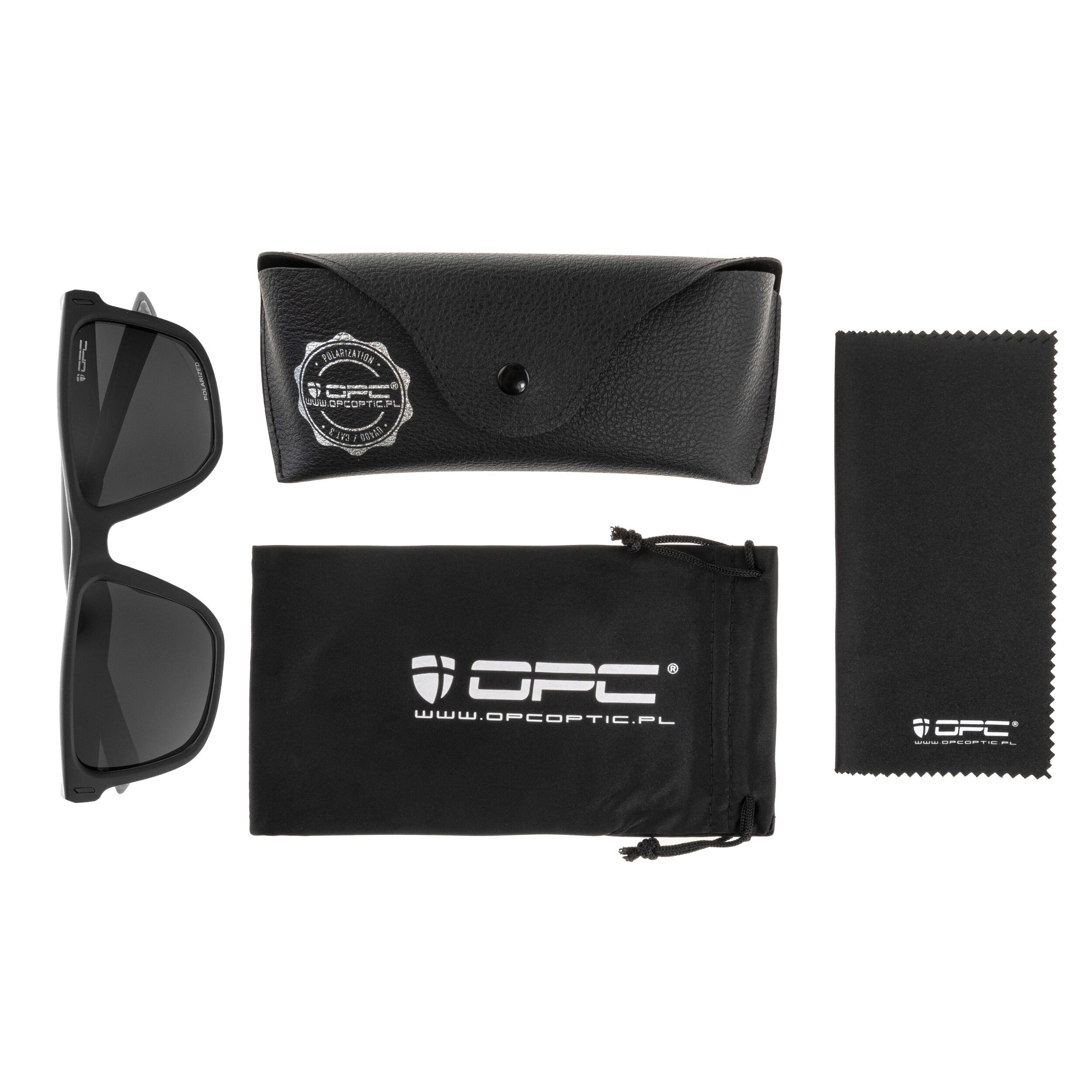 OPC Lifestyle Miami Sunglasses Matt Black/Smoke Polarised