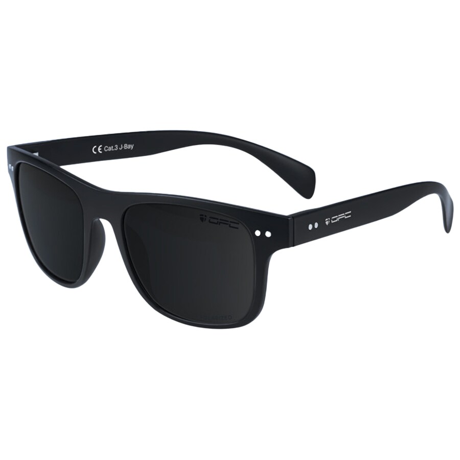 OPC Lifestyle J-Bay Polarized Sunglasses Matt Black Smoke Revo