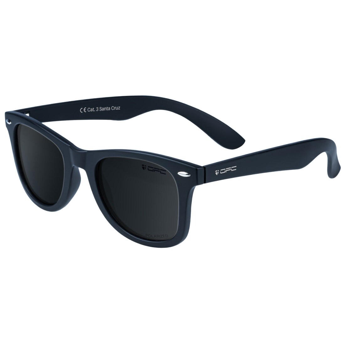 OPC Lifestyle Santa Cruz Polarized Sunglasses Matt Black Smoke