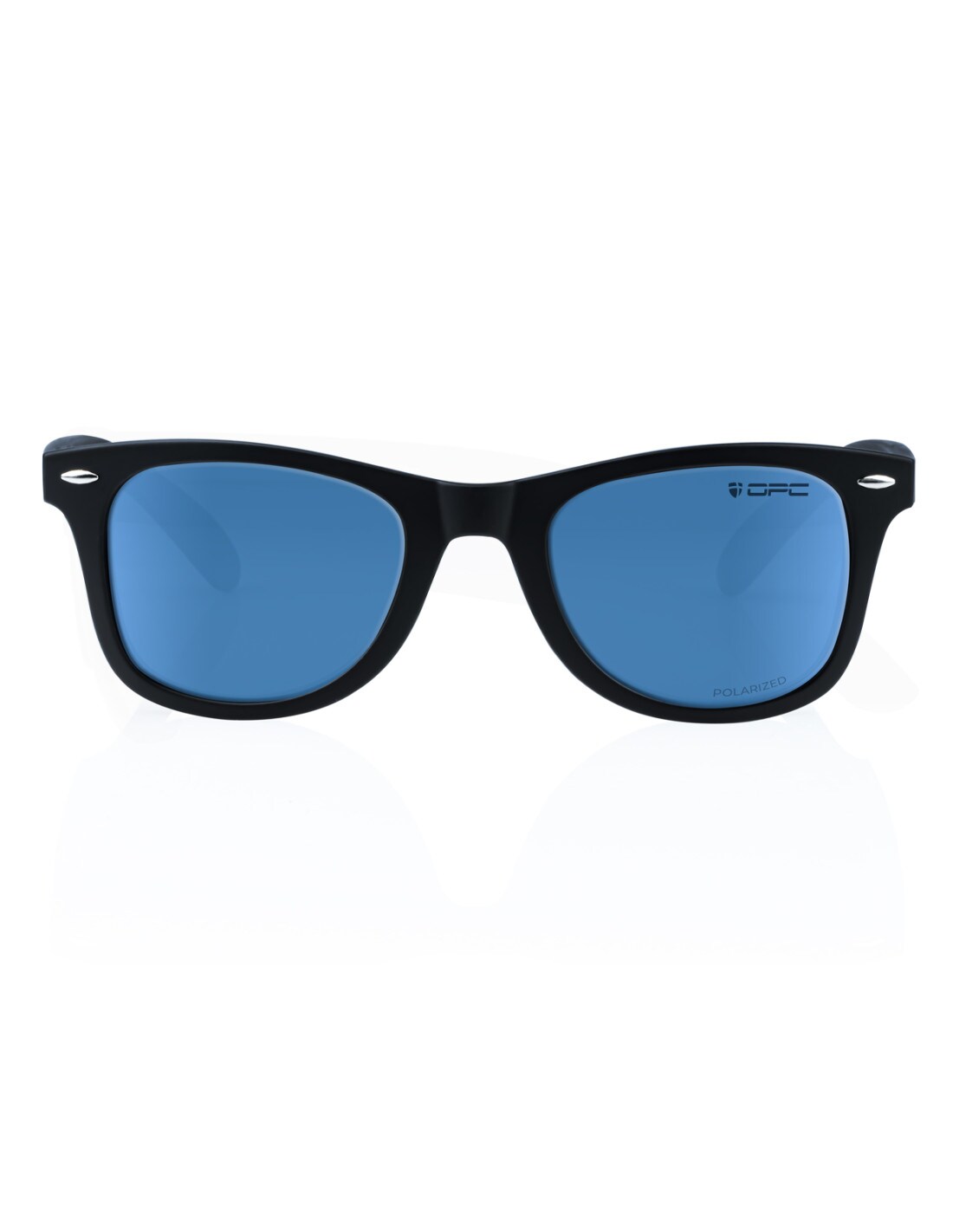 OPC Lifestyle Santa Cruz Polarized Sunglasses Matt Black/Blue Revo