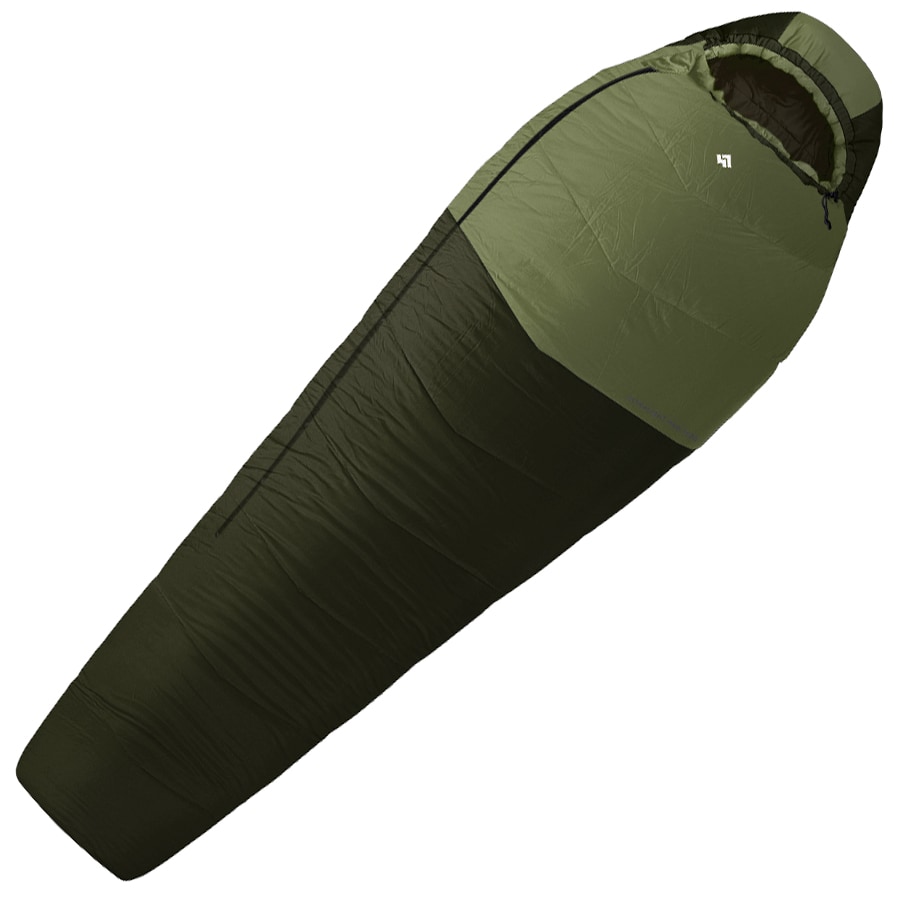 Alpinus Ultralight Pro 1000 Green Sleeping Bag - Right