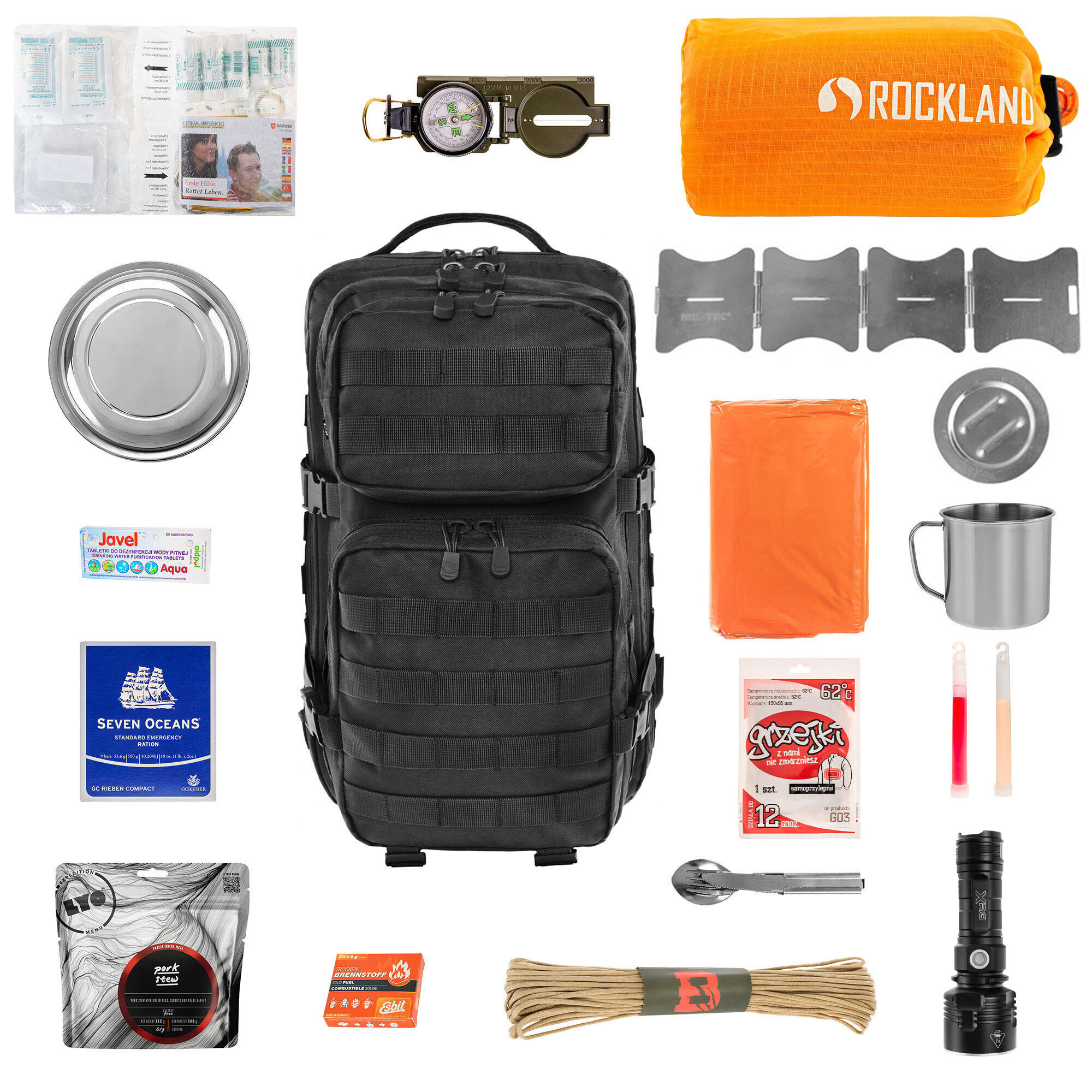Brandit US Cooper  Bug Out Bag 40 l  - with equipment