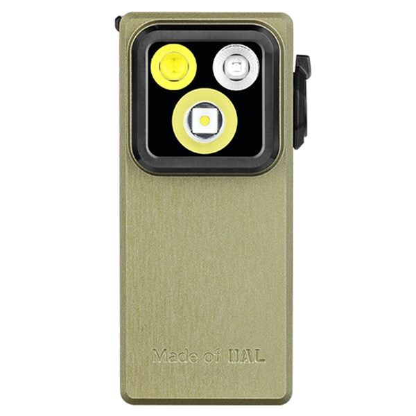 Olight Oclip Ultra Olive Green Rechargeable Flashlight - 530 lumens