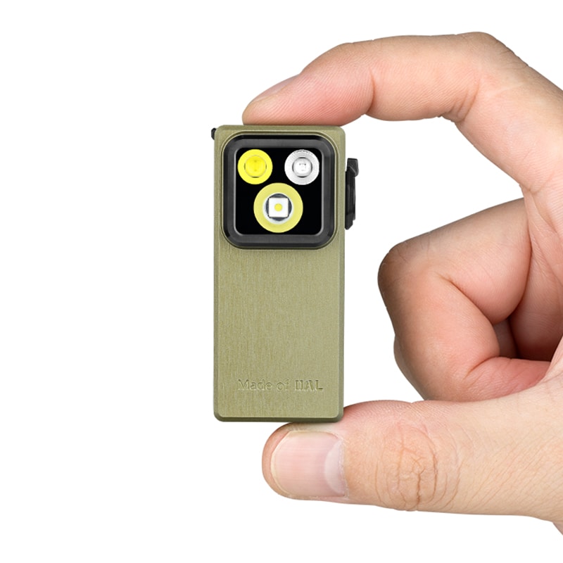 Olight Oclip Ultra Olive Green Rechargeable Flashlight - 530 lumens