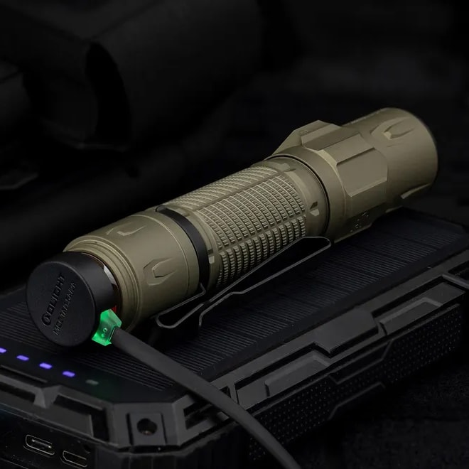 Olight Warrior Ultra Olive Green Tactical Flashlight - 2500 lumens