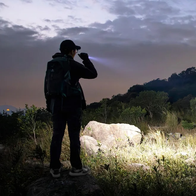 Olight Warrior Ultra Stealth Grey Tactical Flashlight - 2500 lumens