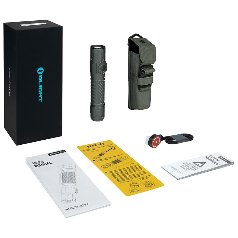 Olight Warrior Ultra Stealth Grey Tactical Flashlight - 2500 lumens