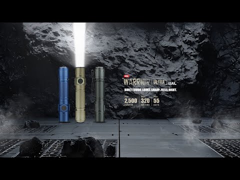 Olight Warrior Ultra Stealth Grey Tactical Flashlight - 2500 lumens