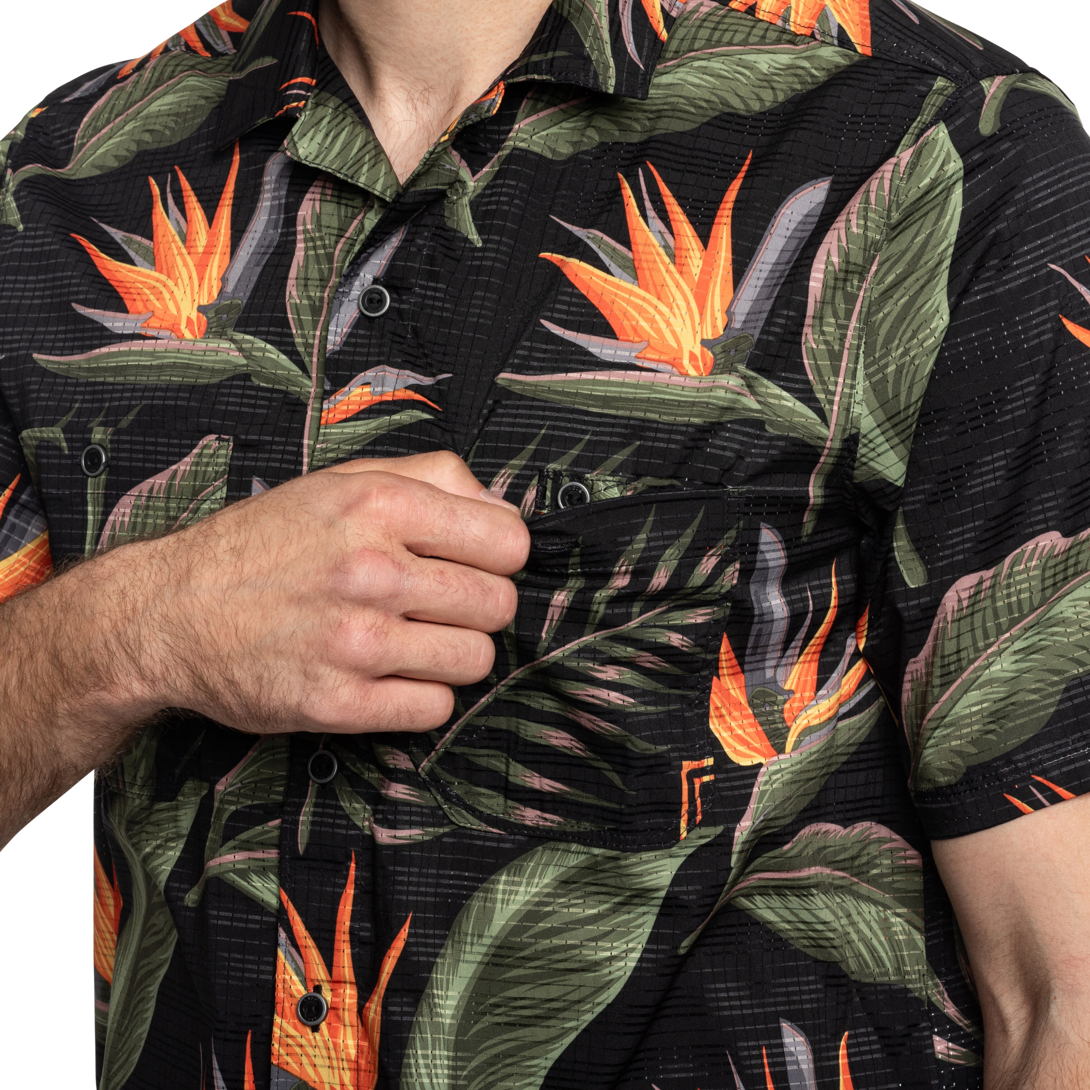 5.11 Adventure Print Short Sleeve Shirt - Black Knives of Paradise