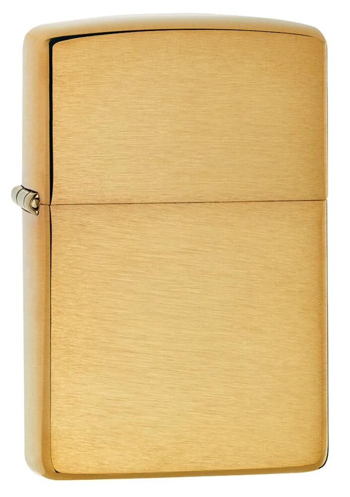 Zippo Gas Lighter - Brass Brushed
