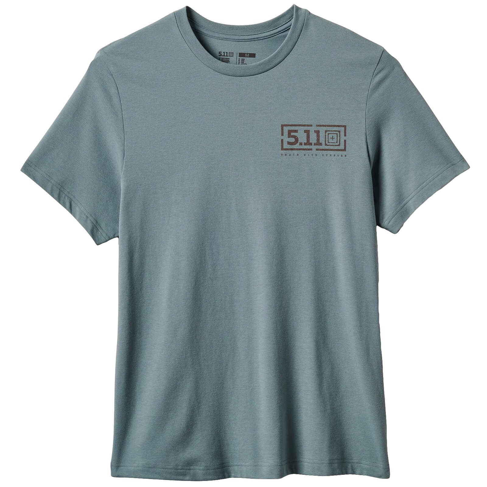 5.11 PT-R Brick Lockup Tee T-Shirt - Blue Agave