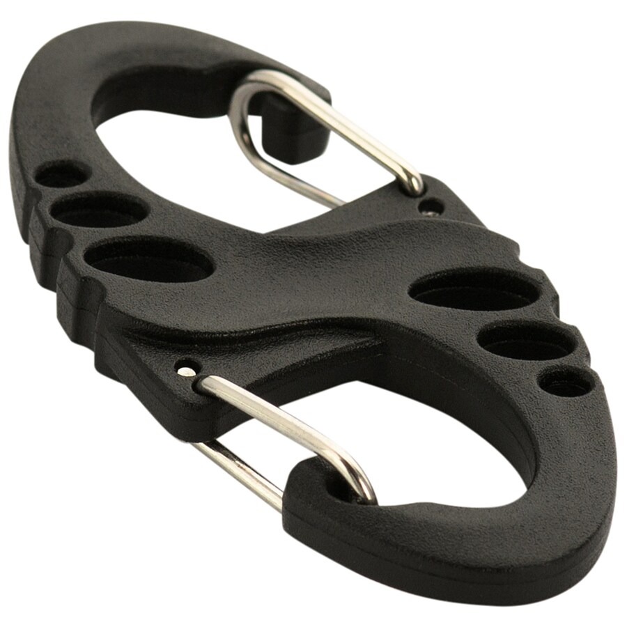 M-Tac S-Hook Black Plastic Carabiner - 5 pcs.
