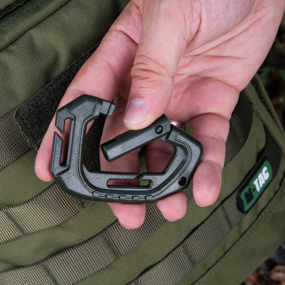 M-Tac Tactical Olive Carabiner - 3 pcs.