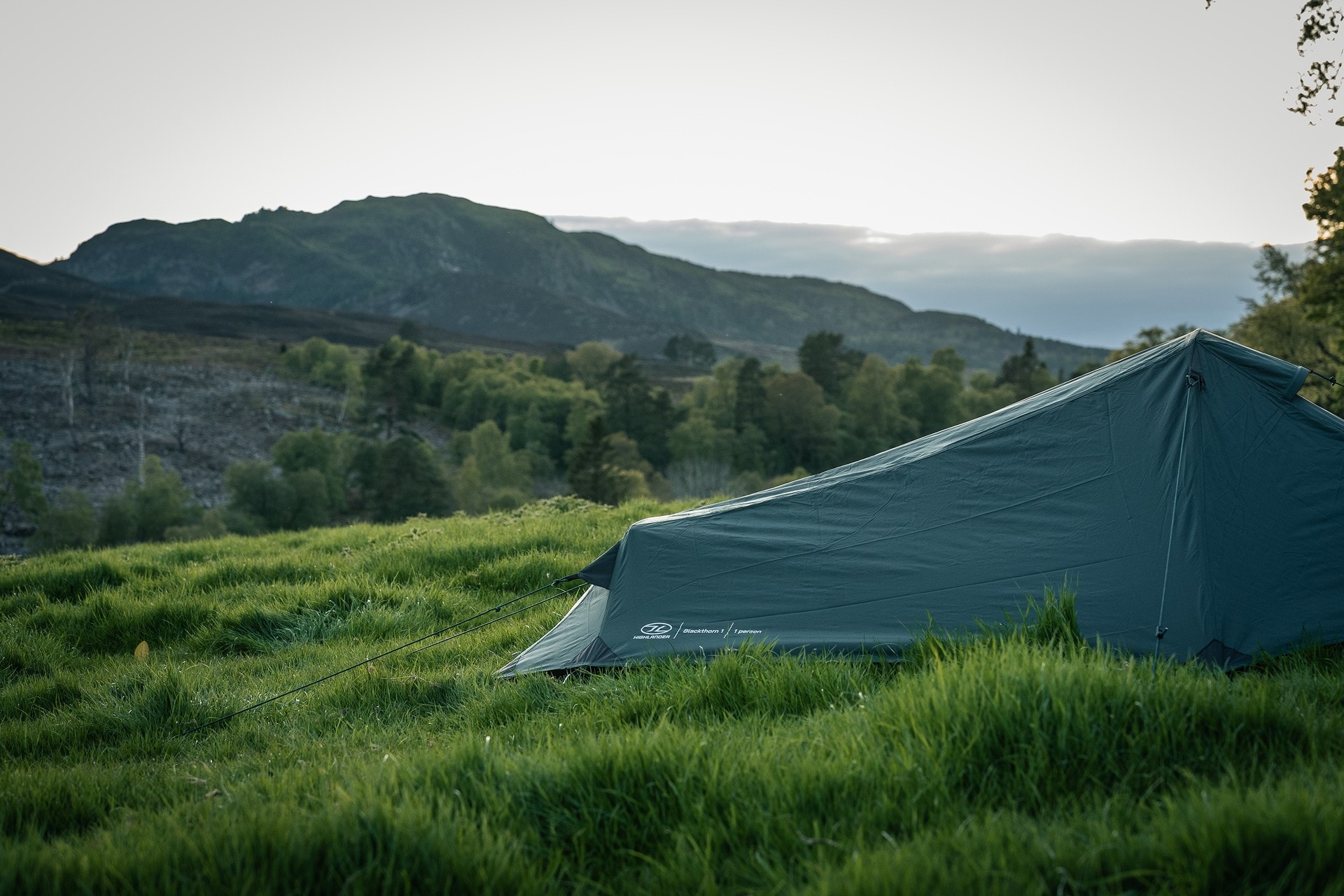 Highlander Forces Blackthorn Gen. 2 1- Person Tent - Scarab Green