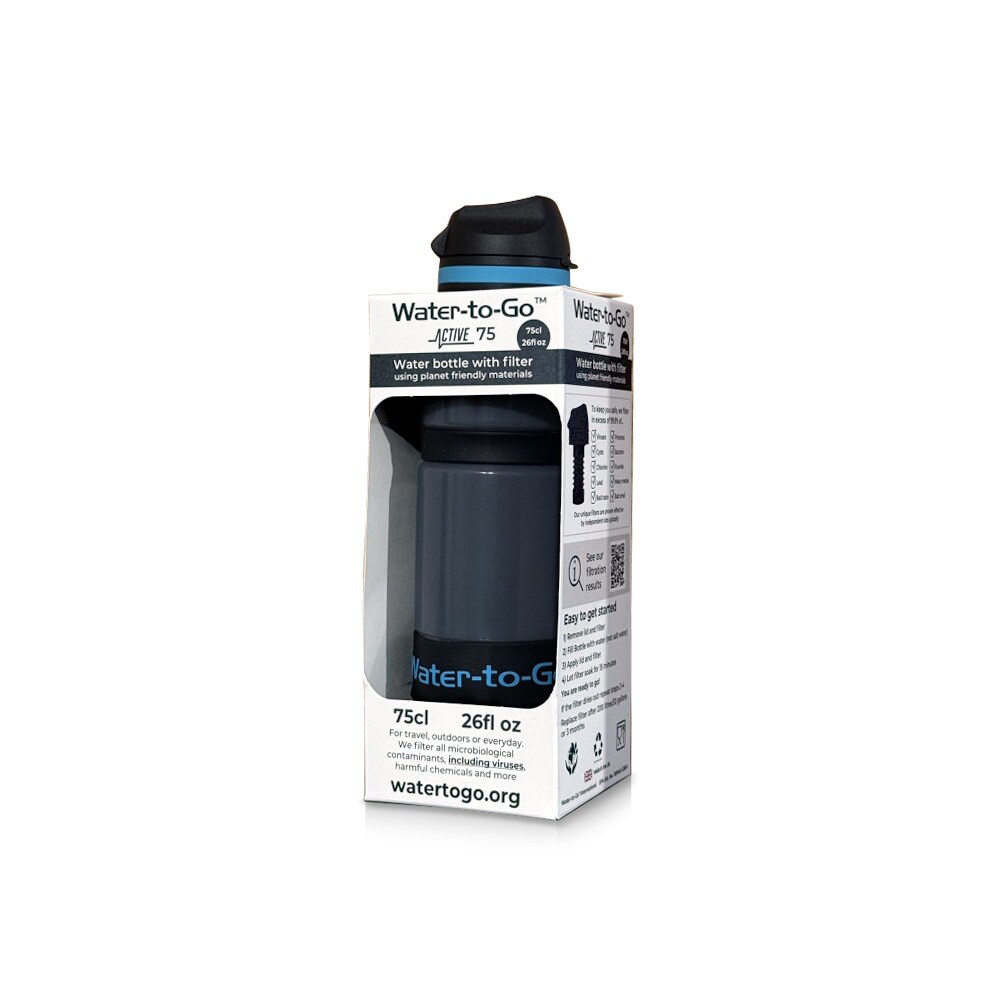 Water-to-Go Active Water Filter Bottle 750 ml - Blue