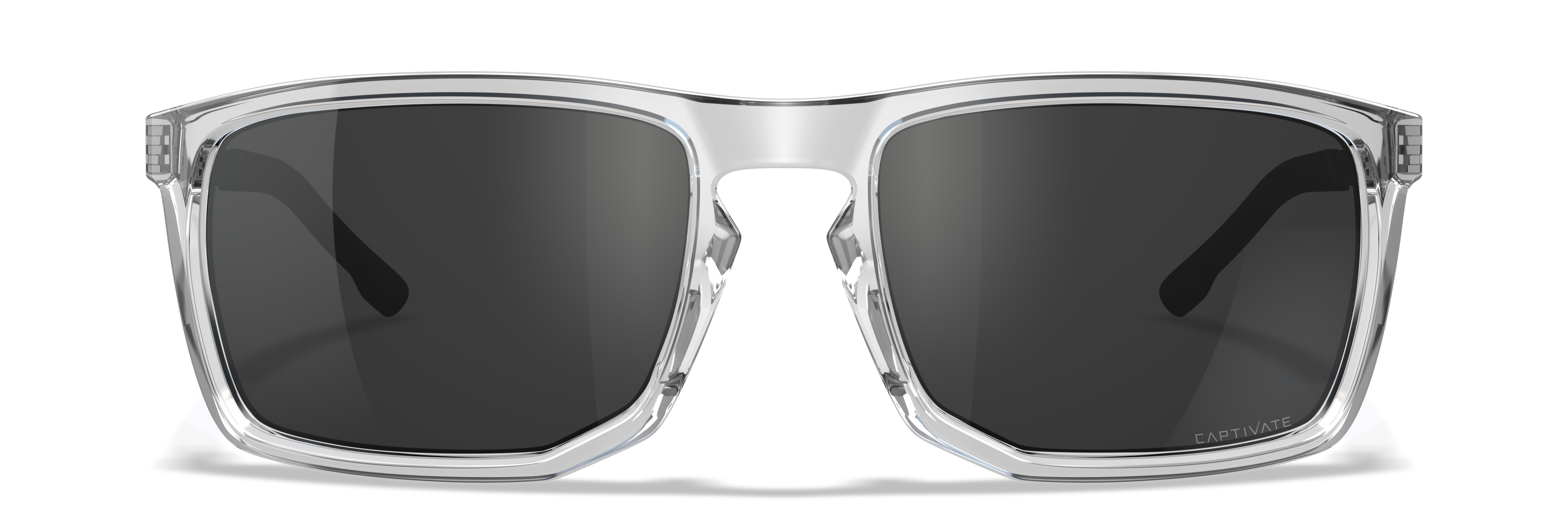 Wiley X Axe Tactical Glasses - Captivate Grey/Gloss Crystal Clear